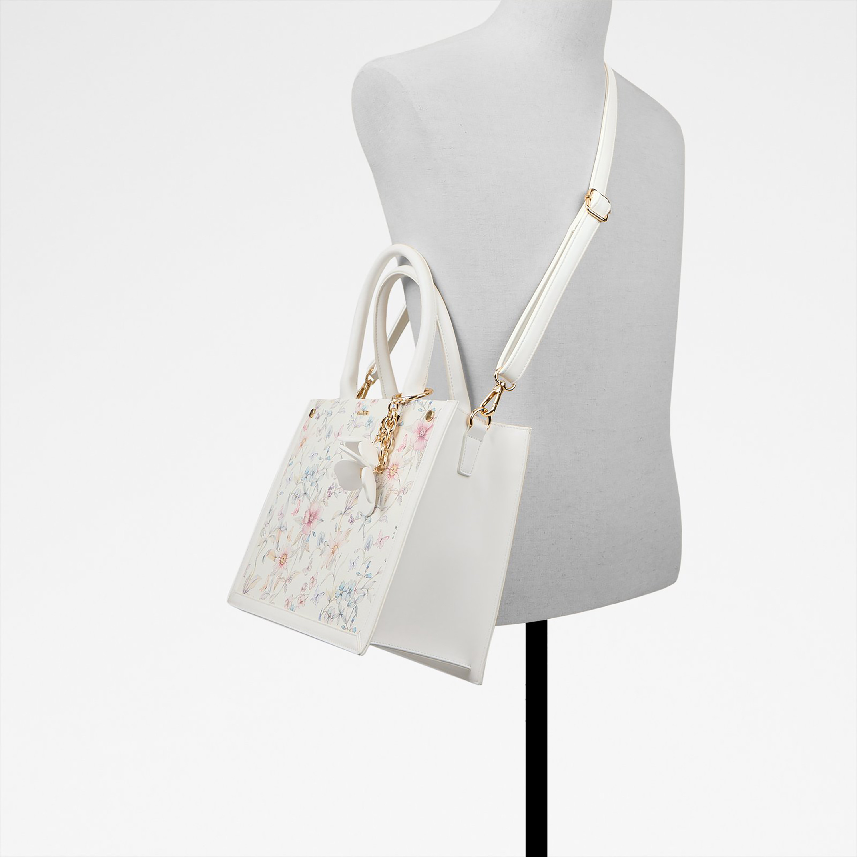 Aldo Daspias Floral Printed Double Handle Tote Bag with Open Top & Adjustable Strap-women-bagsandwallets-handbags-image-5