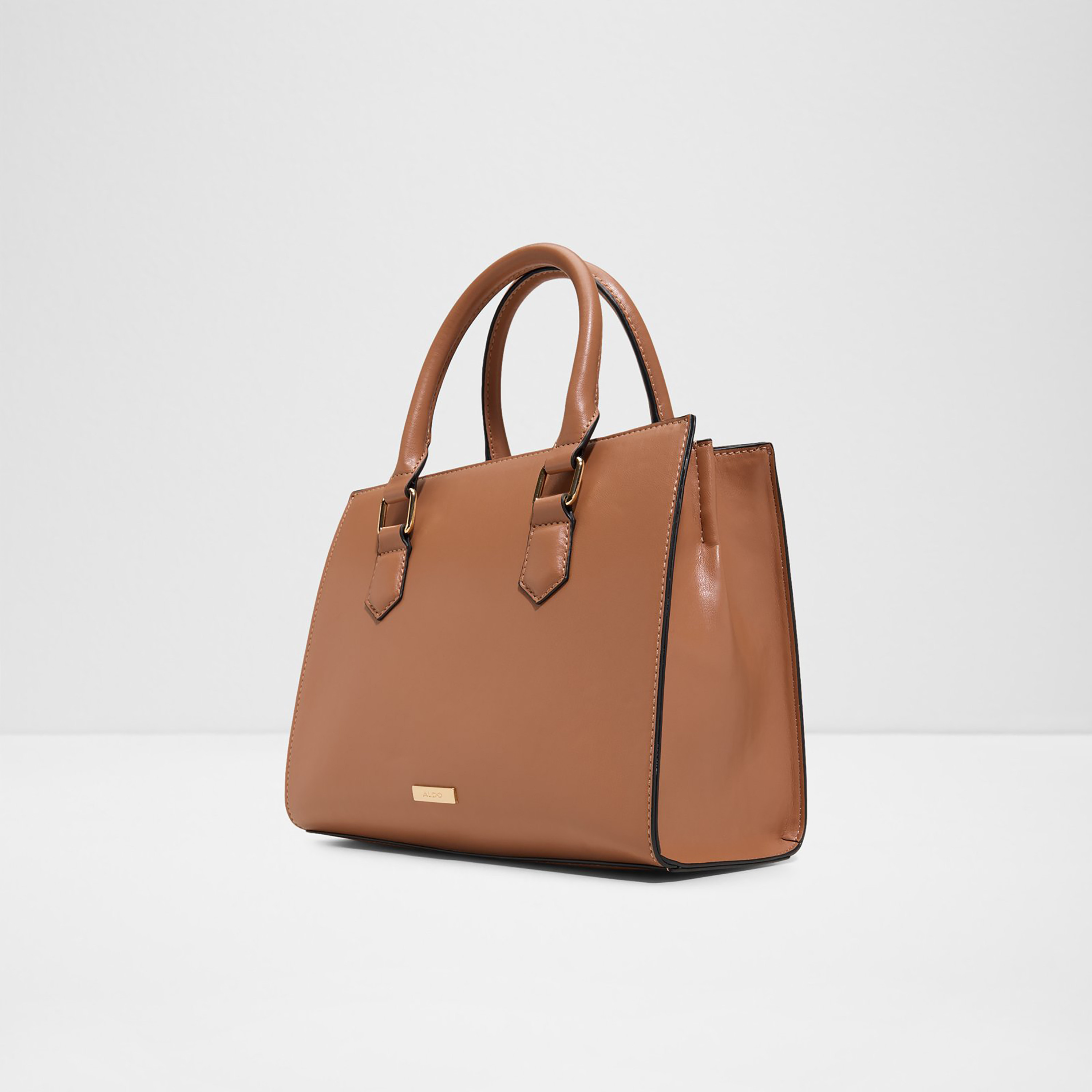 Aldo Elelden Dual Tone Double Handle Satchel Bag with Zip Closure & Adjustable Strap-women-bagsandwallets-handbags-image-2
