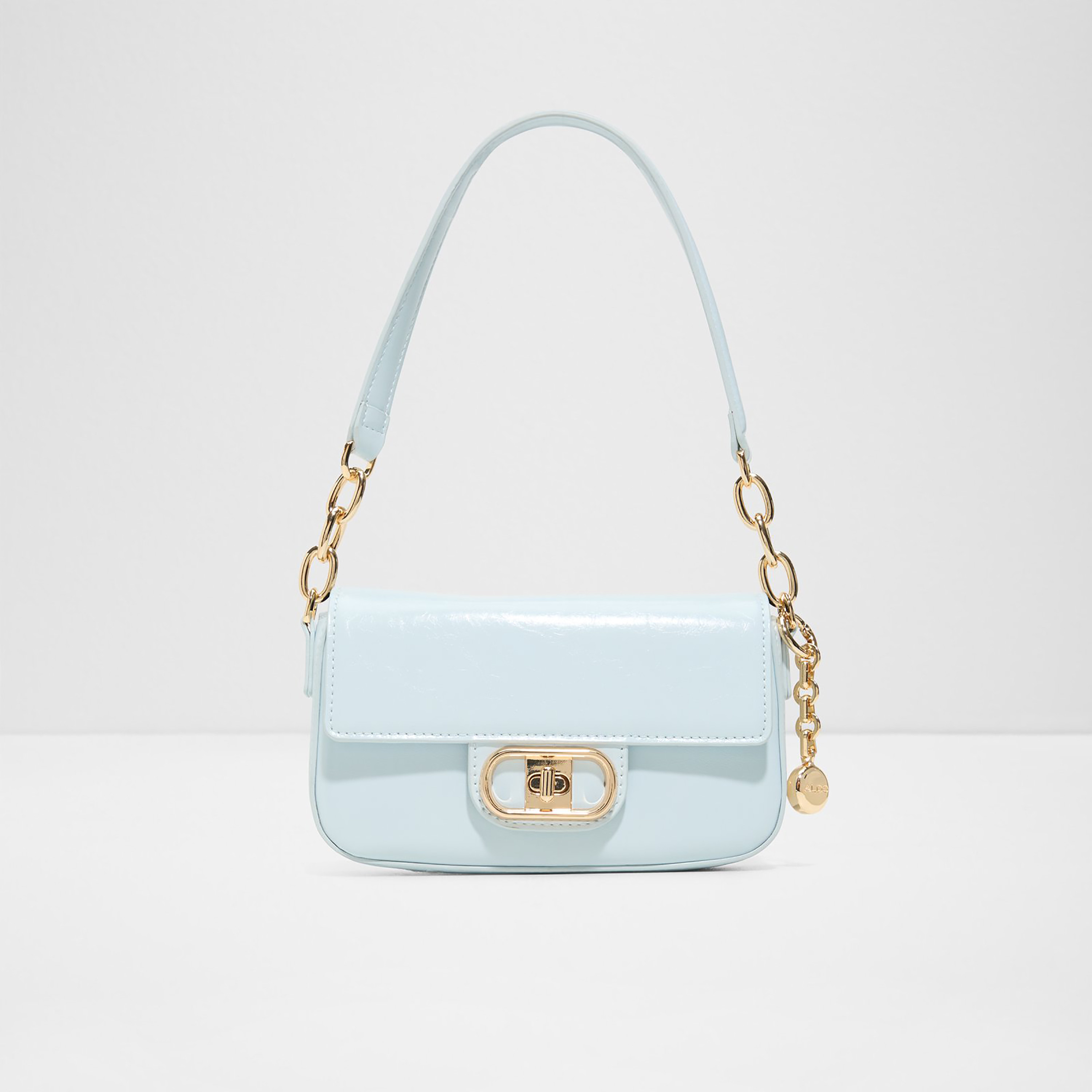 Aldo Noctura Plain Single Handle Shoulder Bag with Twist Lock and Adjustable Strap-women-bagsandwallets-handbags-image-1