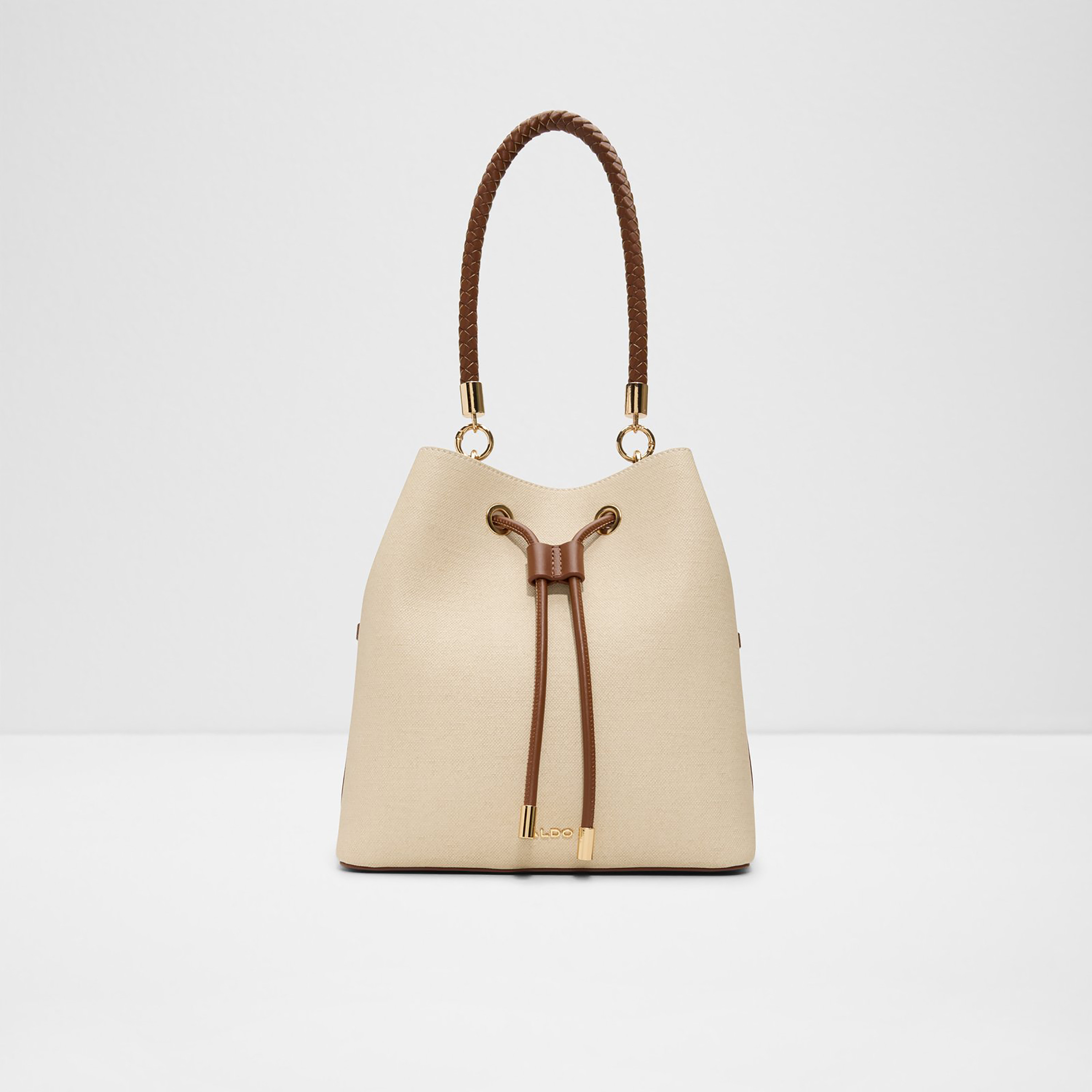 Aldo Oplin Plain Single Handle Bucket Bag with Drawstring Closure-women-bagsandwallets-handbags-image-1