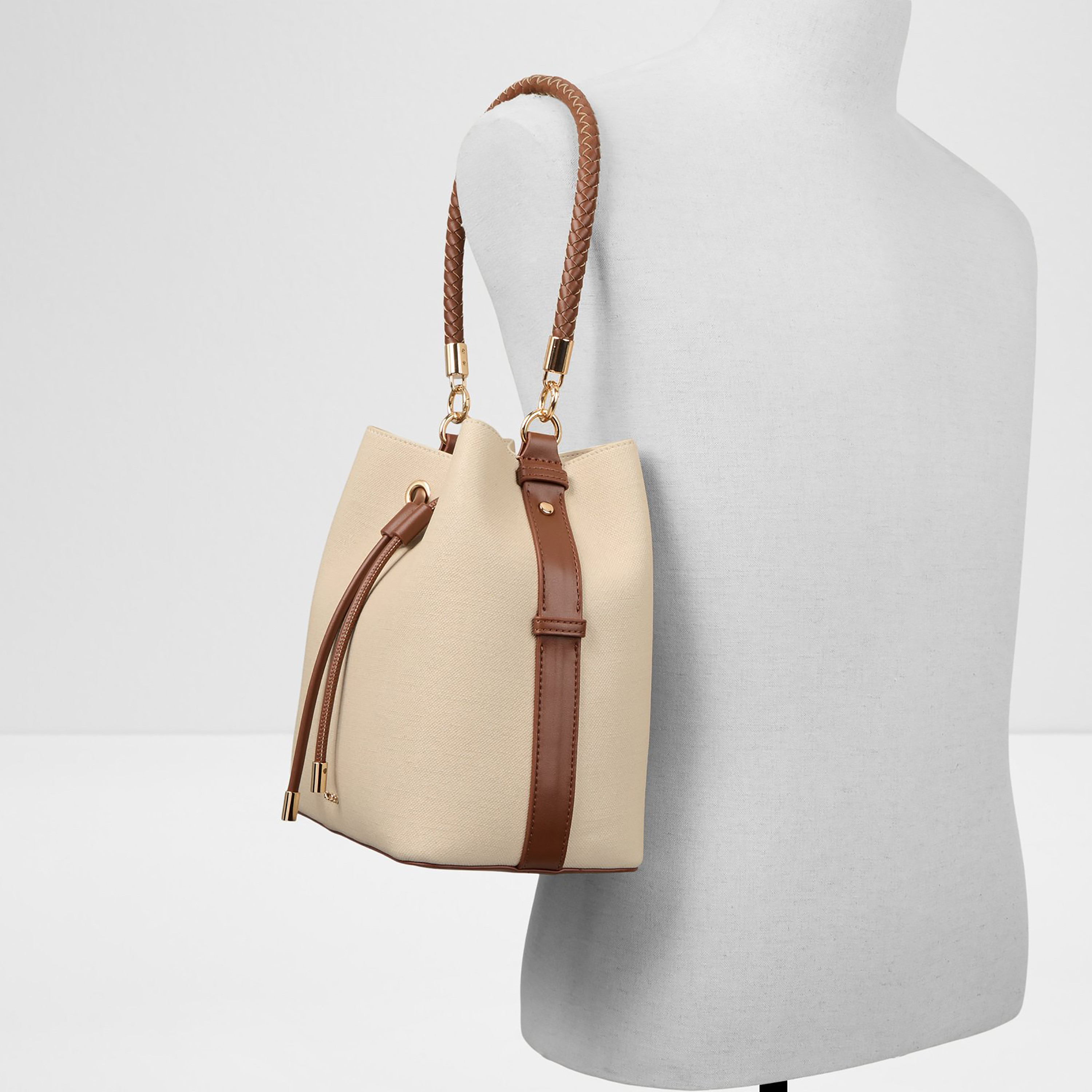 Aldo Oplin Plain Single Handle Bucket Bag with Drawstring Closure-women-bagsandwallets-handbags-image-4