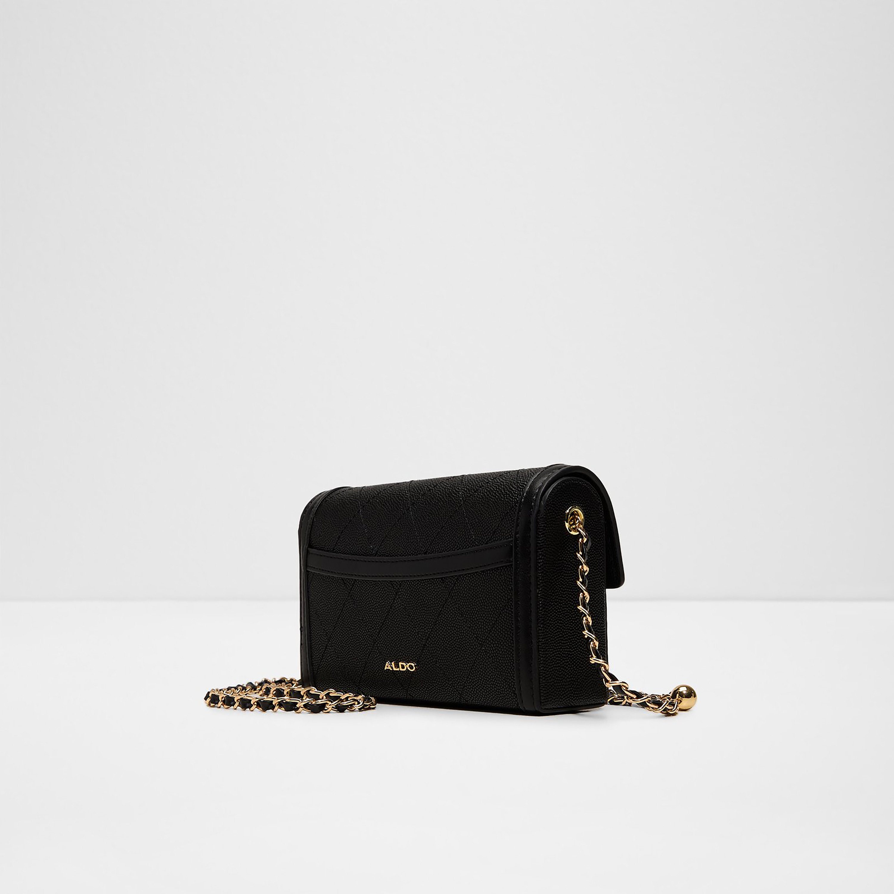 Aldo Zoemini Textured Crossbody Bag with Twist Lock and Adjustable Chain Strap-women-bagsandwallets-handbags-image-2