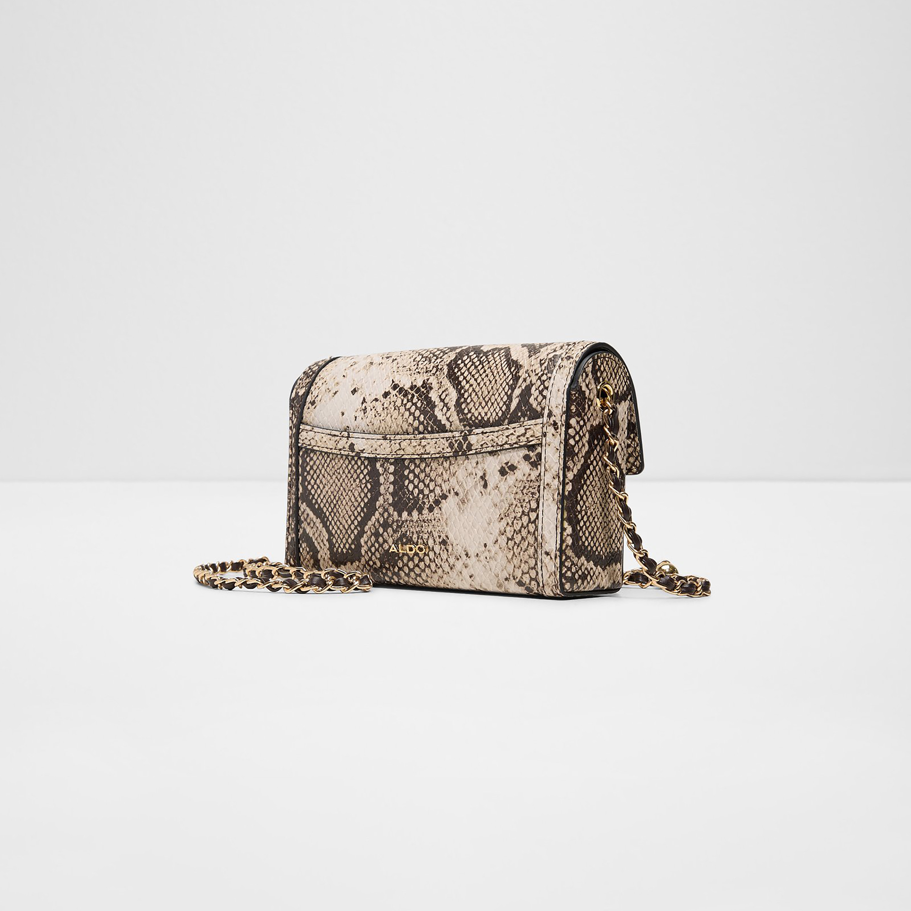 حقيبة كتف من ألدو زويميني بنقشة جلد الثعبان مع قفل ملتوي وحزام غير قابل للفصل-women-bagsandwallets-handbags-image-2
