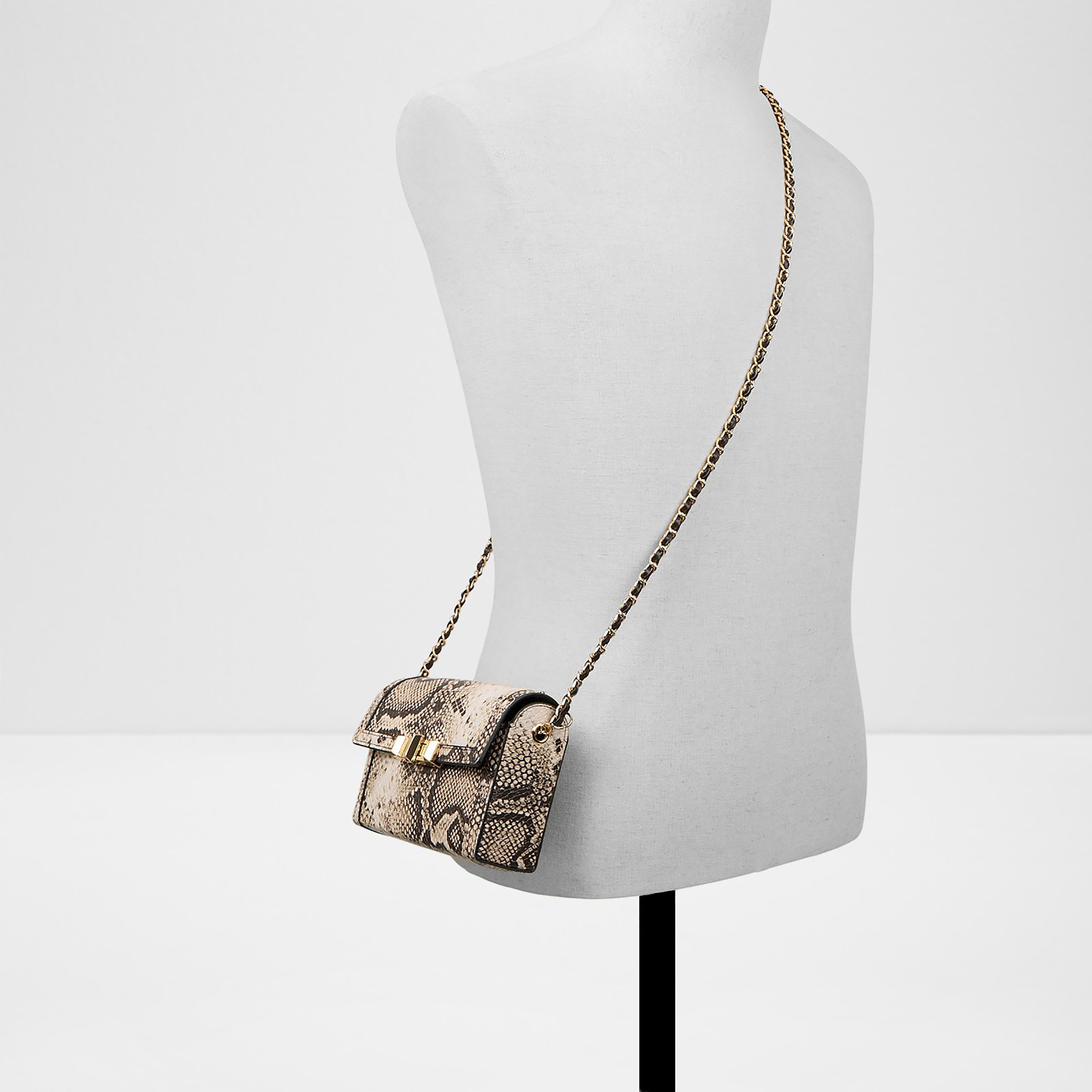 حقيبة كتف من ألدو زويميني بنقشة جلد الثعبان مع قفل ملتوي وحزام غير قابل للفصل-women-bagsandwallets-handbags-image-4