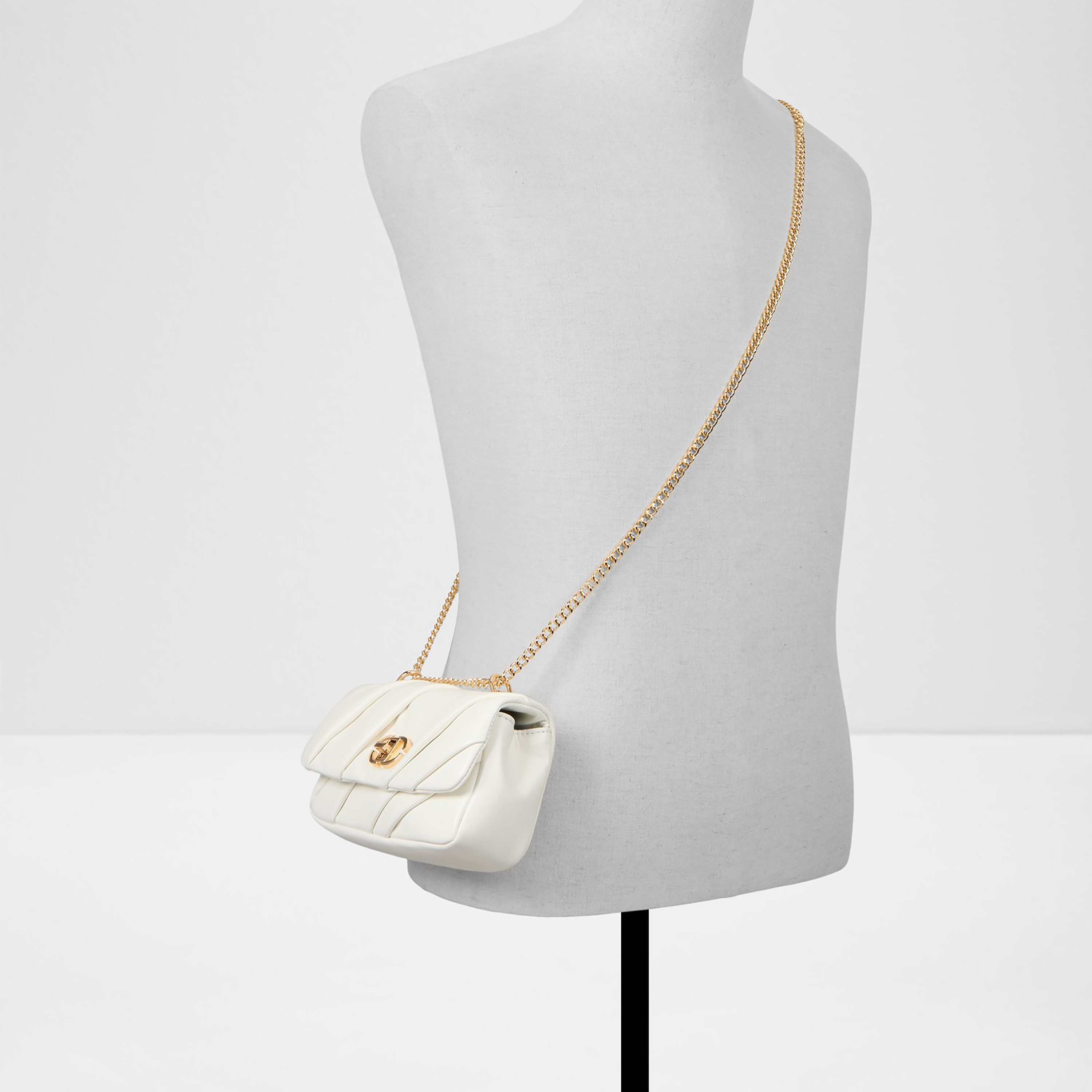 Aldo Isalea Pleated Sling Bag with Twist Lock and Non-Detachable Strap-women-bagsandwallets-handbags-image-4