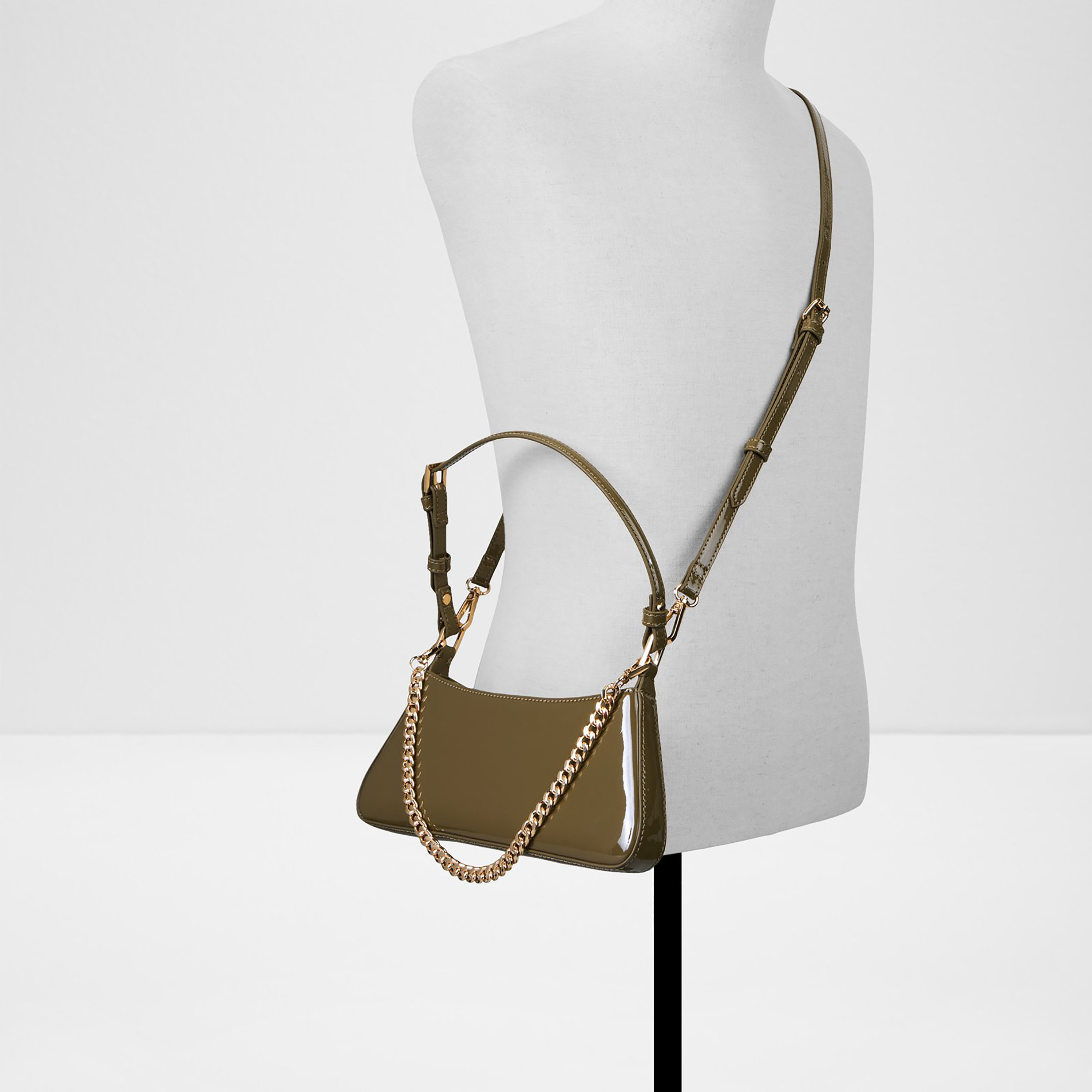 Aldo Jobelle Plain Single Handle Shoulder Bag with Zip Closure-women-bagsandwallets-handbags-image-4