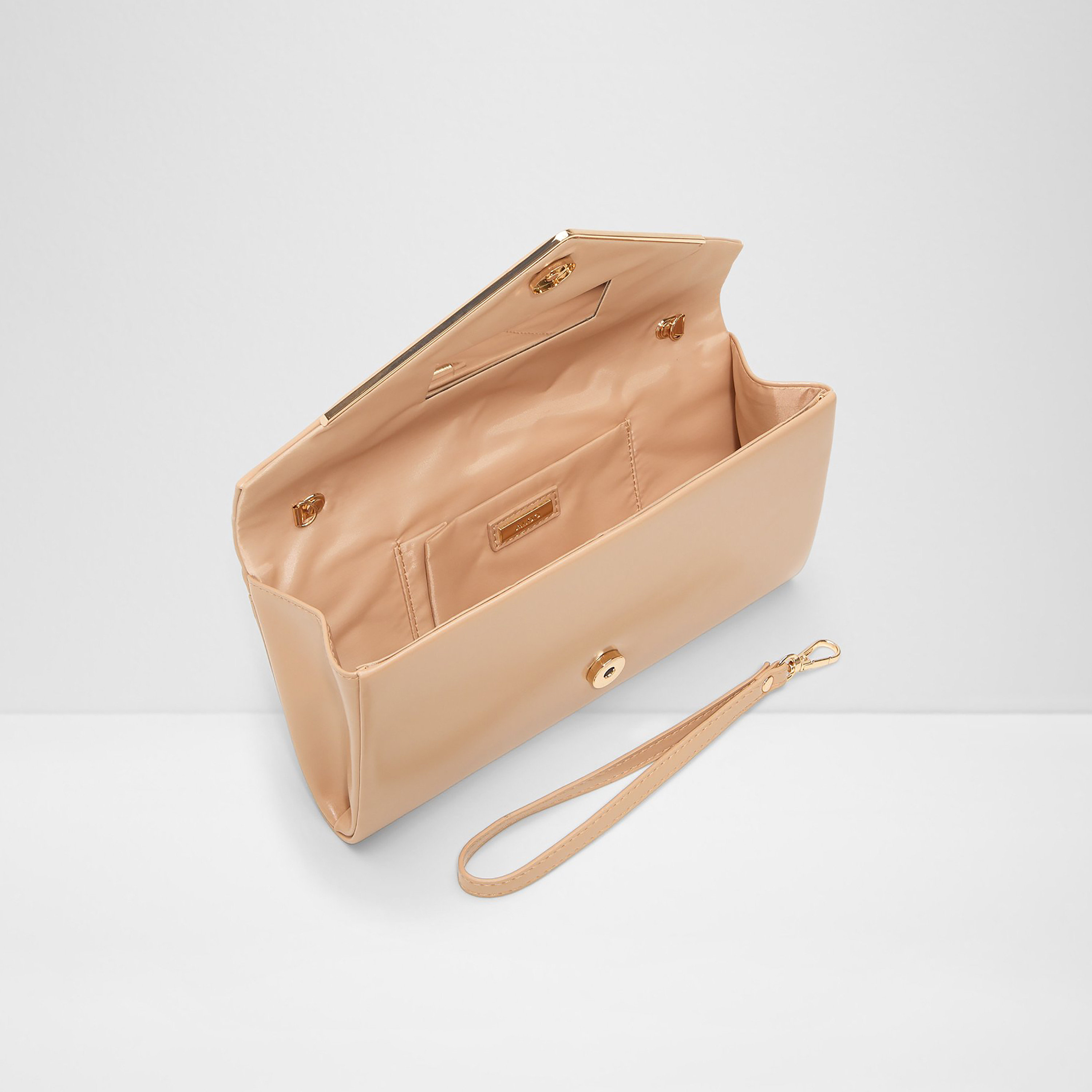 Aldo Elona Plain Clutch with Flap Closure and Non-Detachable Strap-women-bagsandwallets-handbags-image-3