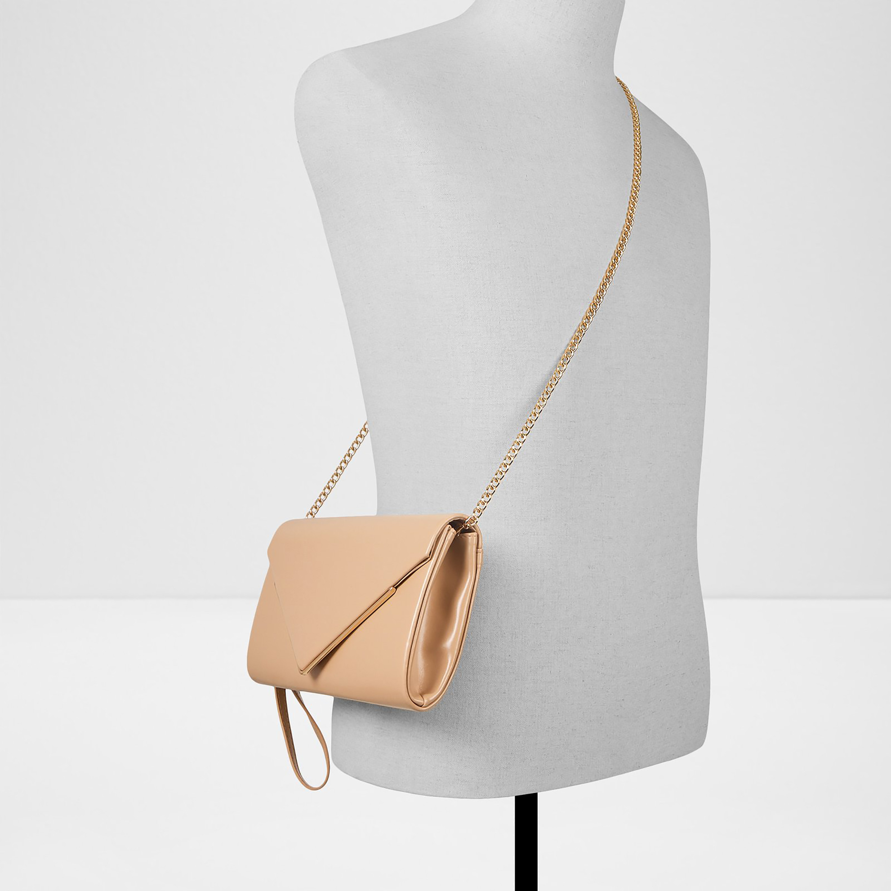 Aldo Elona Plain Clutch with Flap Closure and Non-Detachable Strap-women-bagsandwallets-handbags-image-4