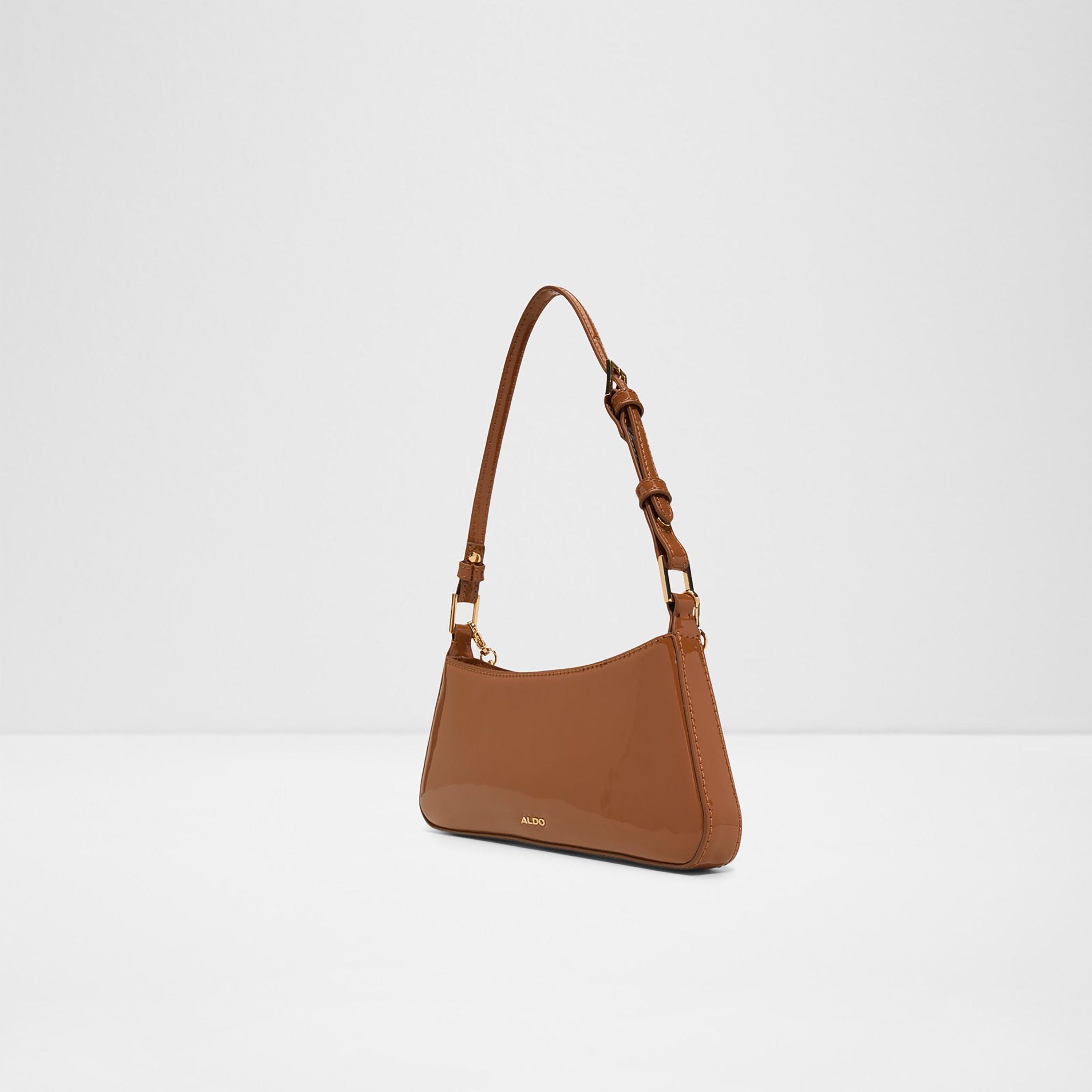 Aldo Jobelle Plain Single Handle Shoulder Bag with Zip Closure & Adjustable Strap-women-bagsandwallets-handbags-image-2
