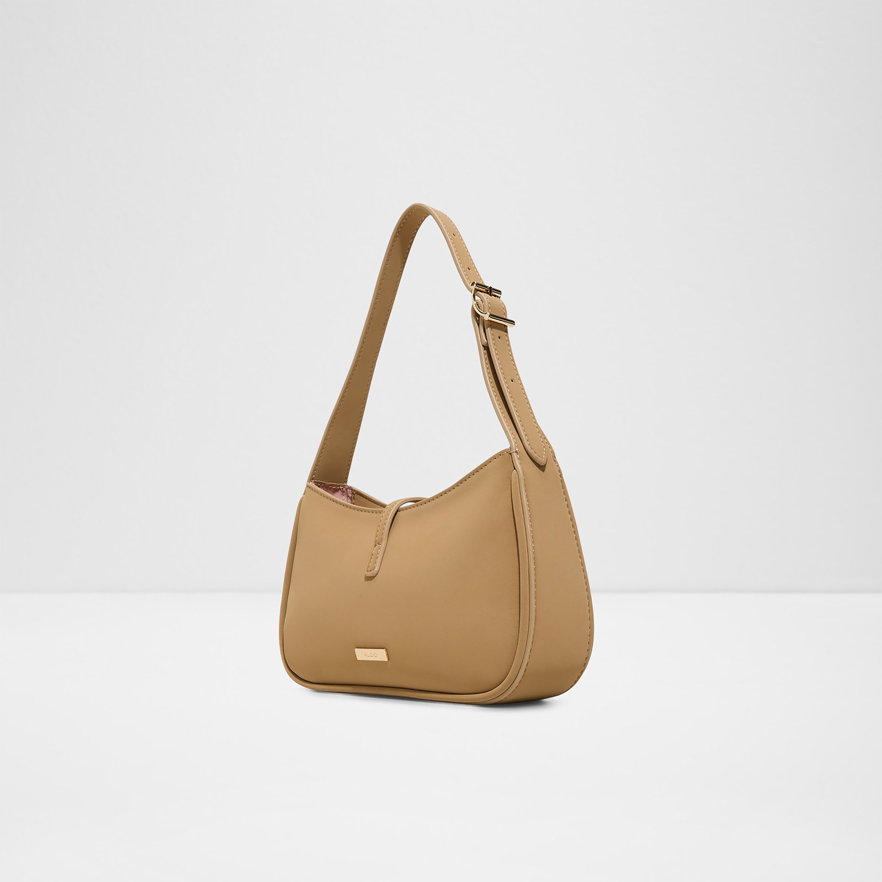 Aldo Duboki Plain Single Handle Shoulder Bag with Zip Closure-women-bagsandwallets-handbags-image-2