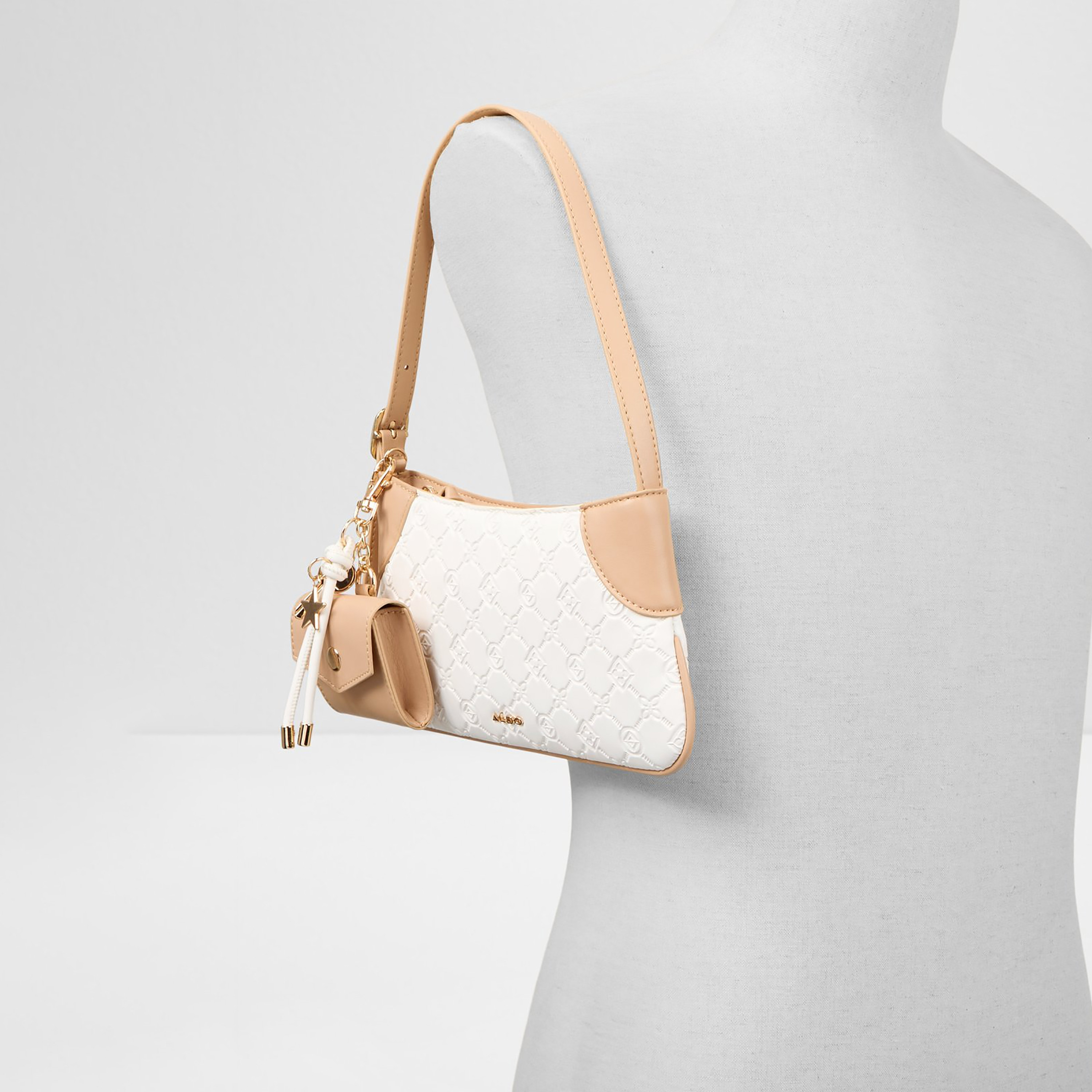 Aldo Kelia Monogram Single Handle Shoulder Bag with Zip Closure-women-bagsandwallets-handbags-image-4