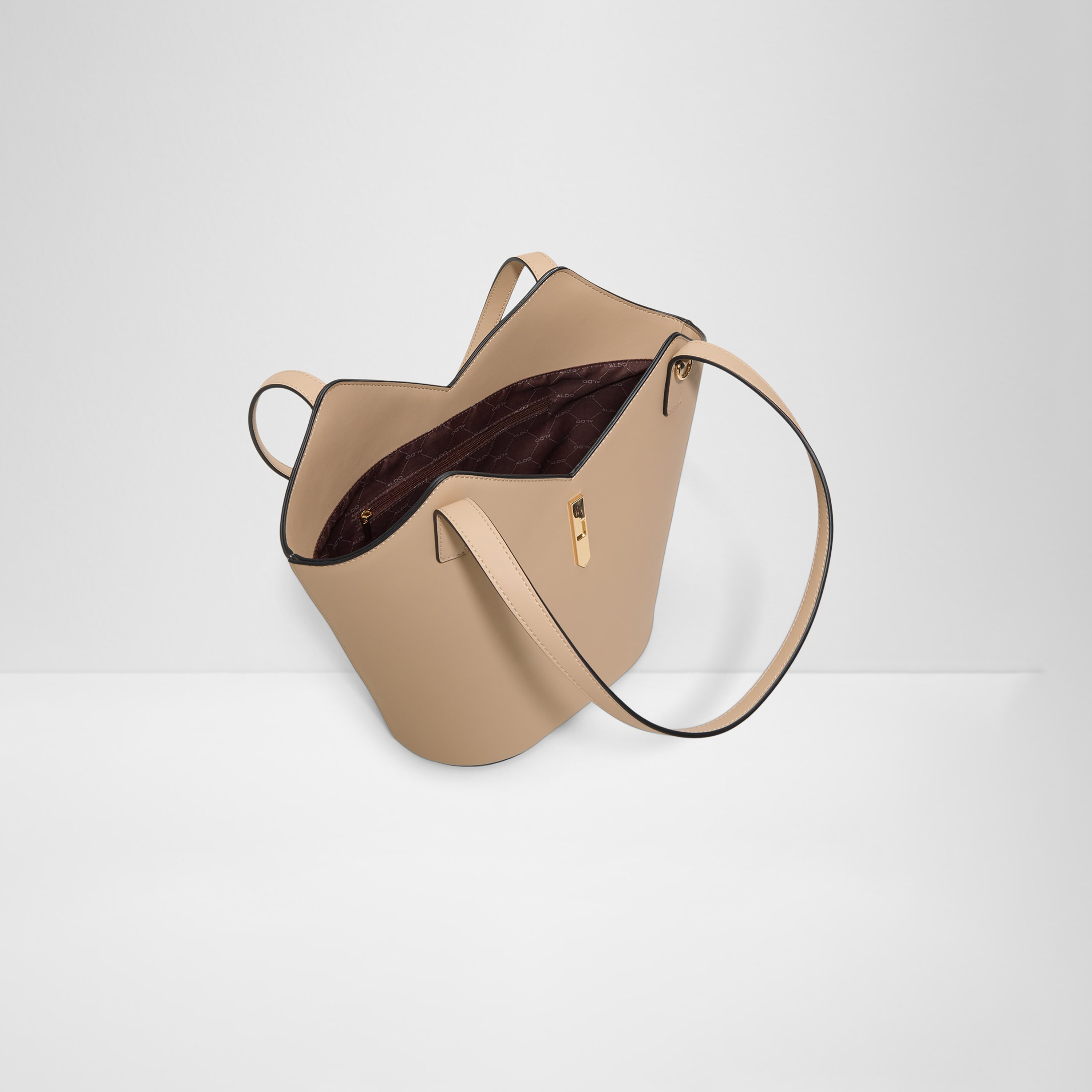 Aldo Hermitte Plain Double Handle Tote Bag with Magnetic Closure & Detachable Strap-women-bagsandwallets-handbags-image-3