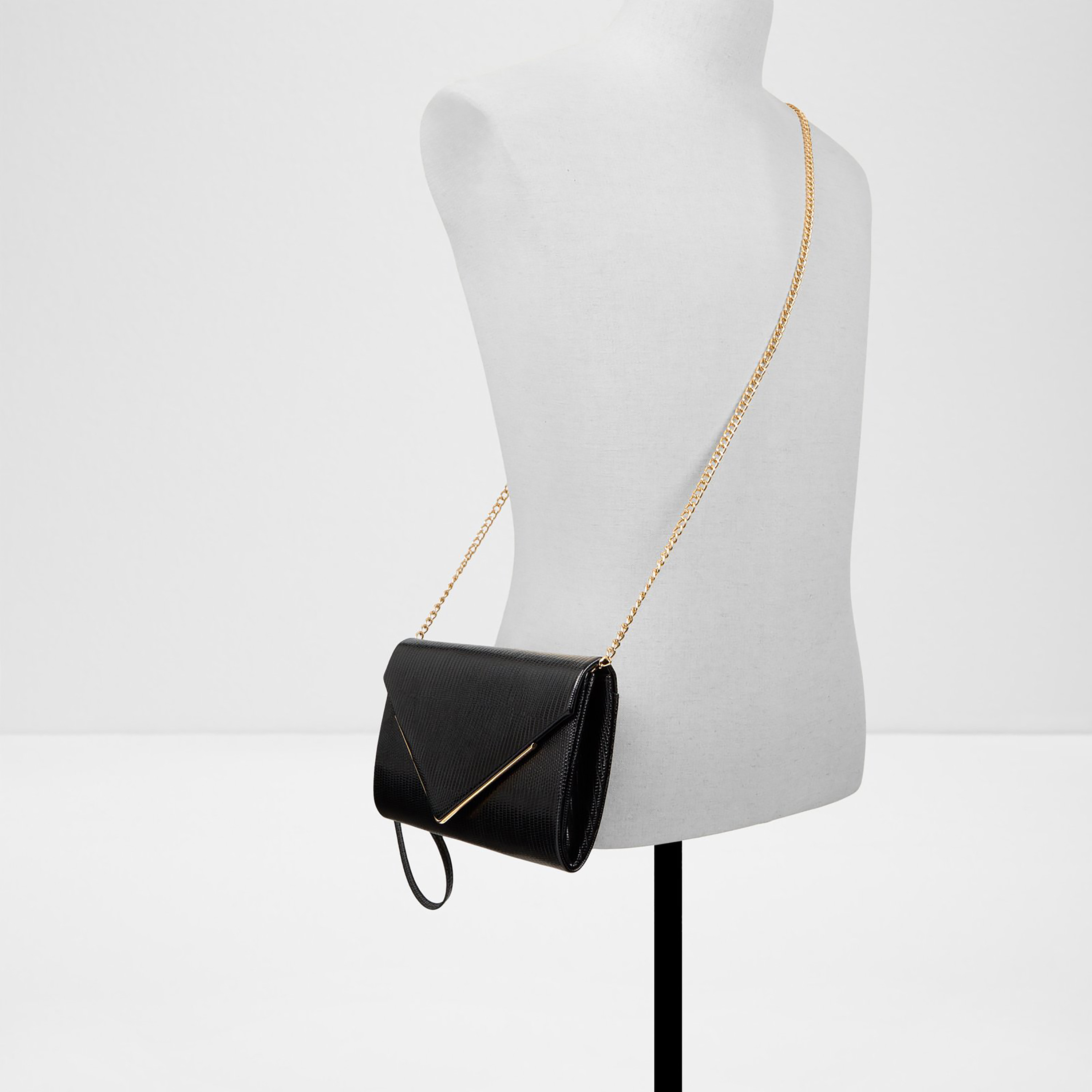 Aldo Elona Textured Clutch with Flap Closure and Detachable Strap-women-bagsandwallets-handbags-image-4