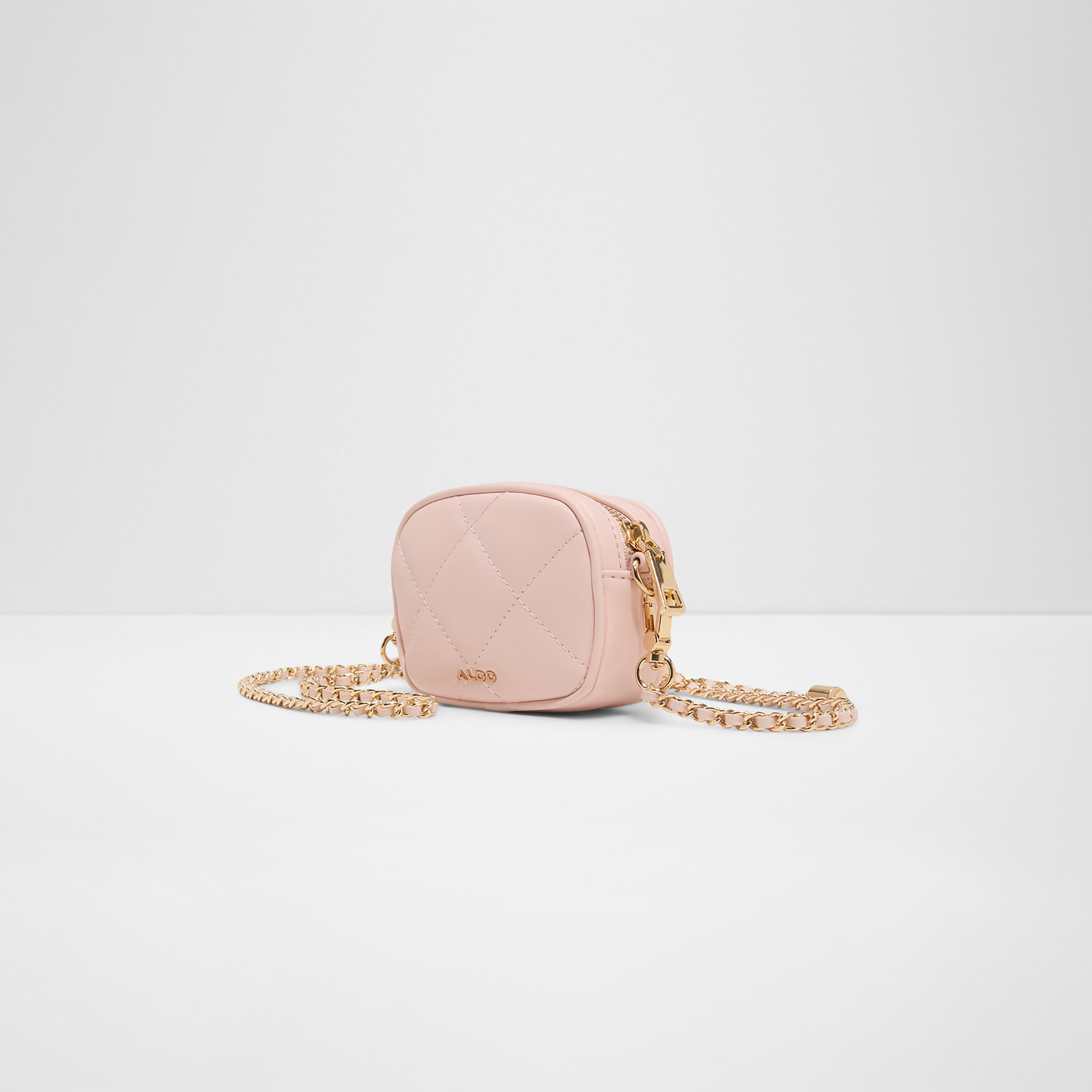 Aldo Lunor Quilted Crossbody Bag with Zip Closure and Adjustable Chain Strap-women-bagsandwallets-handbags-image-2