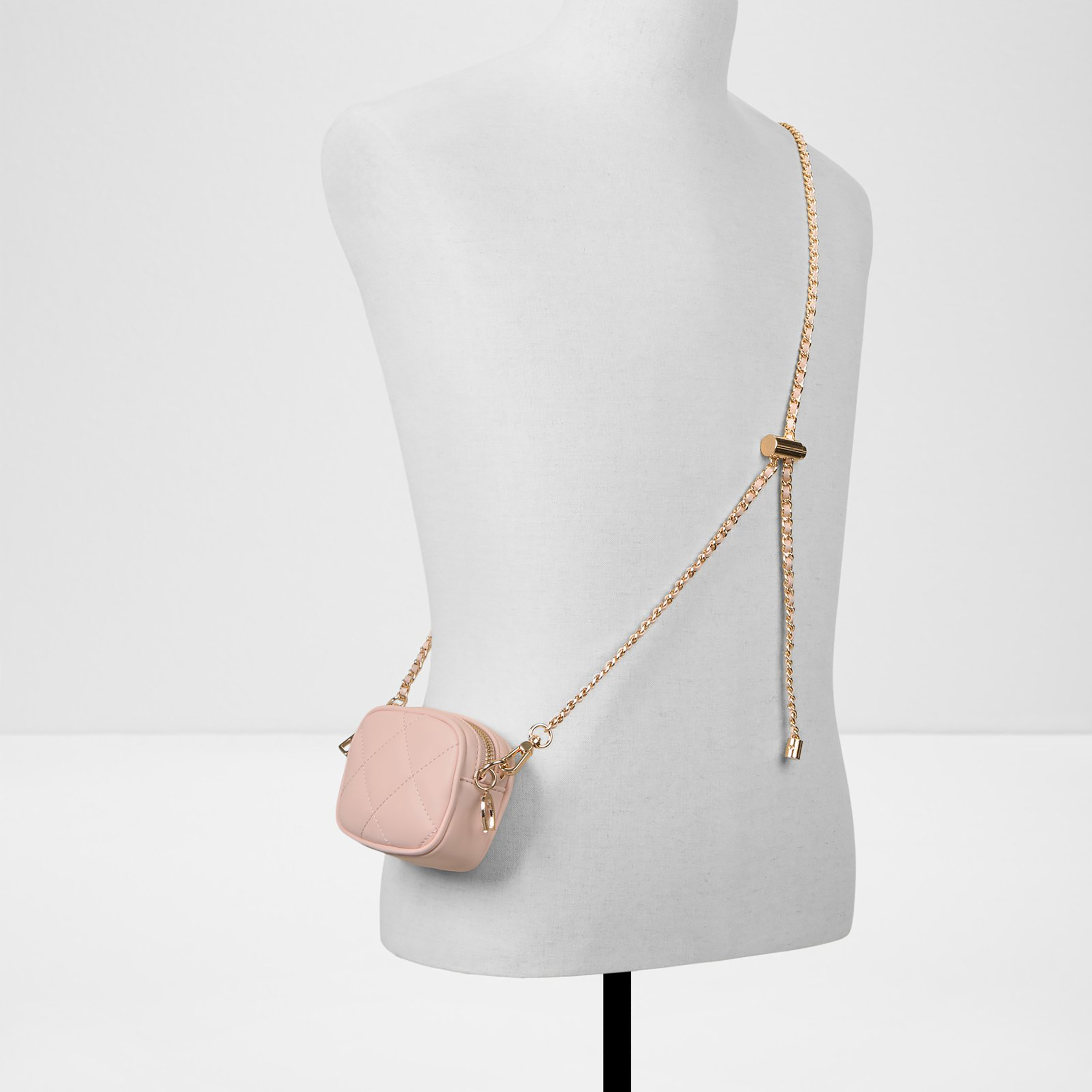 Aldo Lunor Quilted Crossbody Bag with Zip Closure and Adjustable Chain Strap-women-bagsandwallets-handbags-image-4
