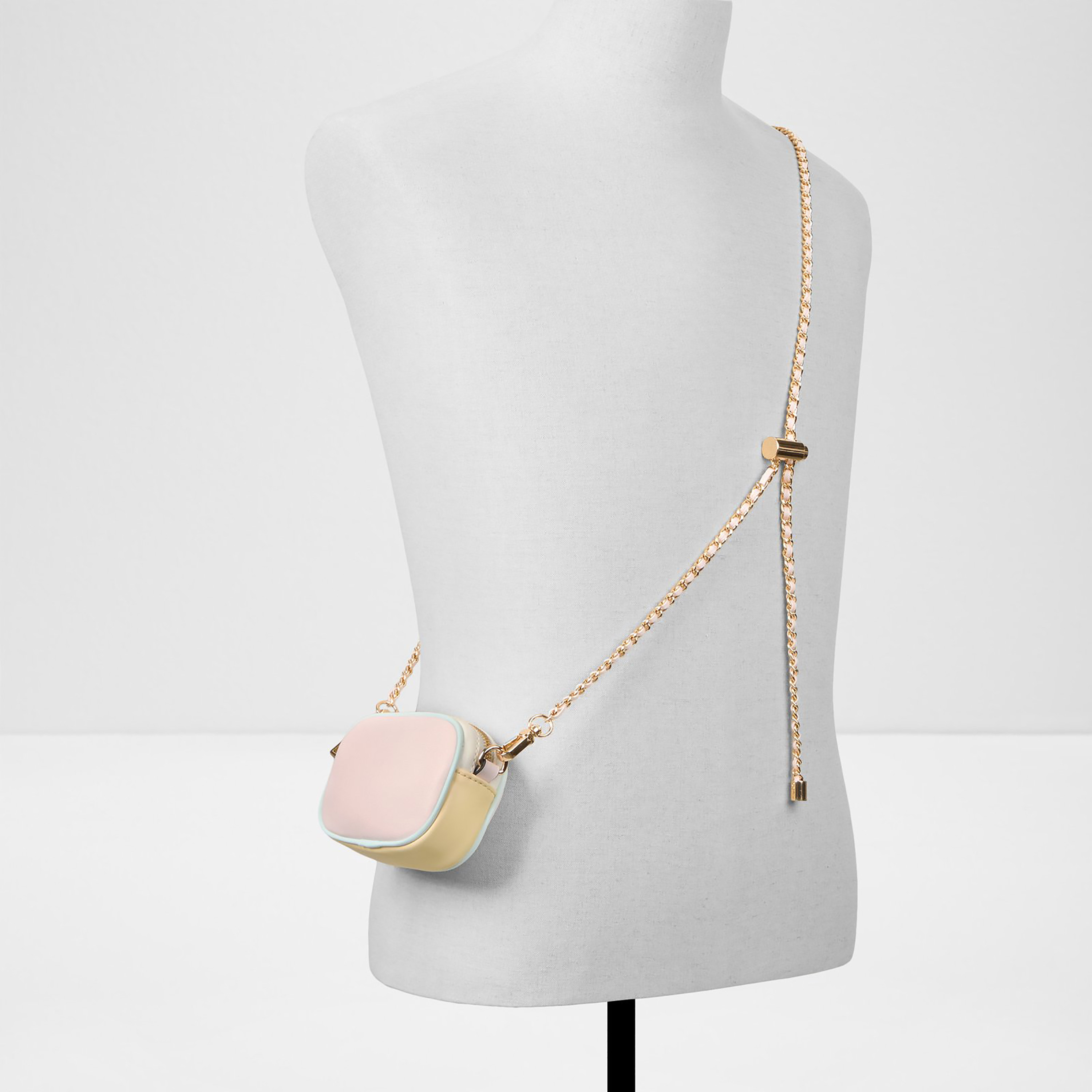 Aldo Rosaviemini Color Blocked Sling Bag with Zip Closure & Adjustable Chain Strap-women-bagsandwallets-handbags-image-4