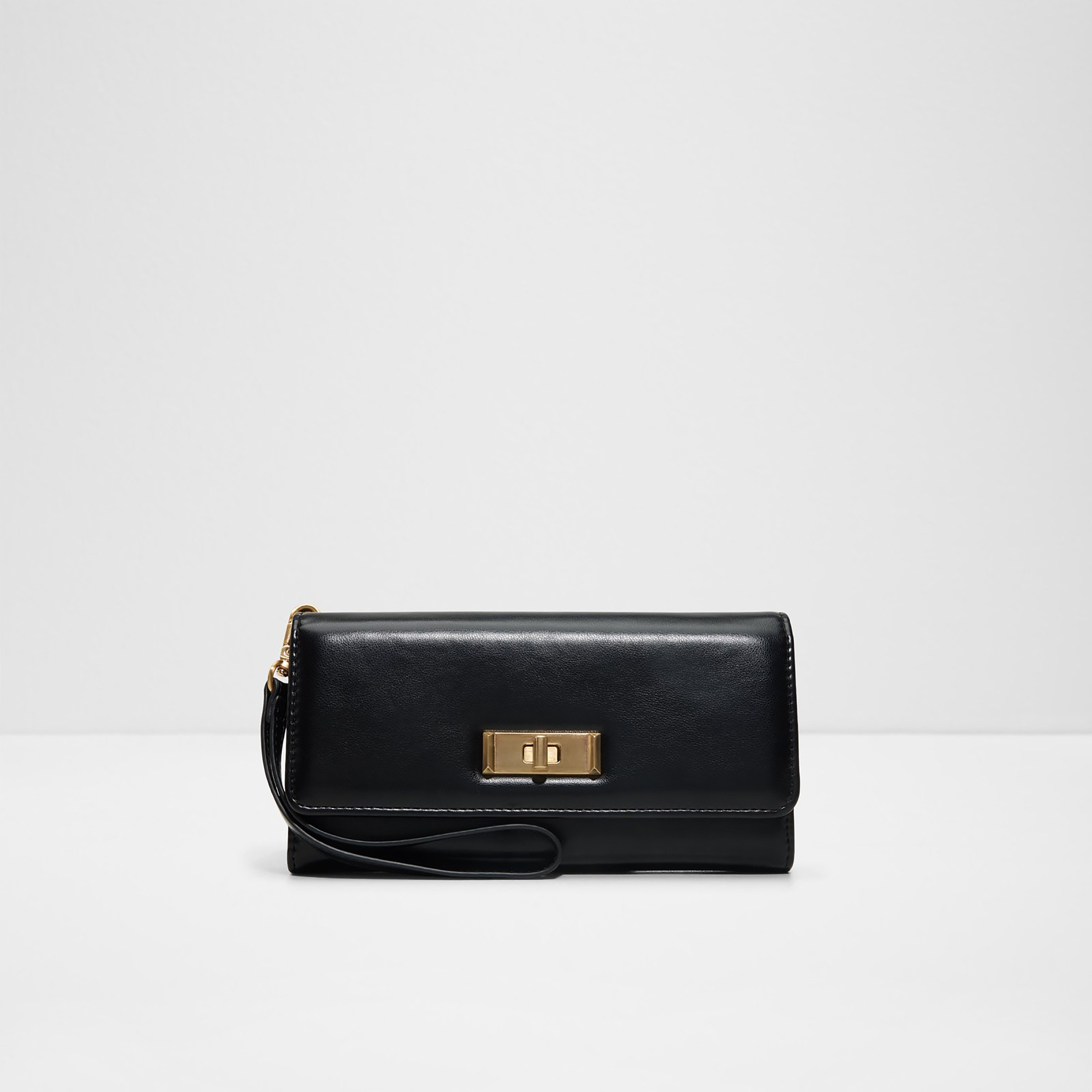 Aldo Feliciana Plain Wallet with Twist Lock and Wrist Strap-women-bagsandwallets-wallets-image-1
