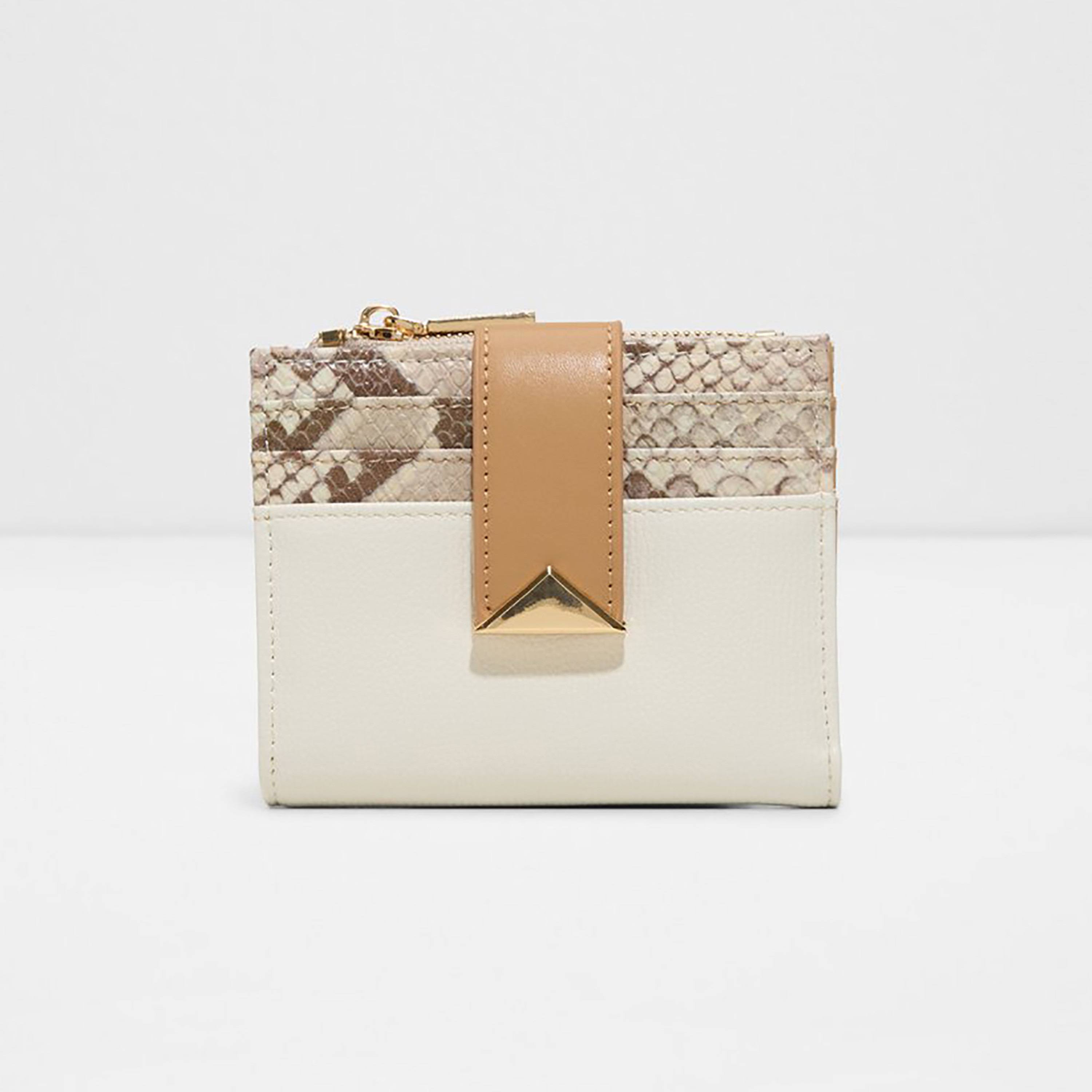 Aldo Caillope Snake Textured Wallet with Magnetic Closure-women-bagsandwallets-wallets-image-1