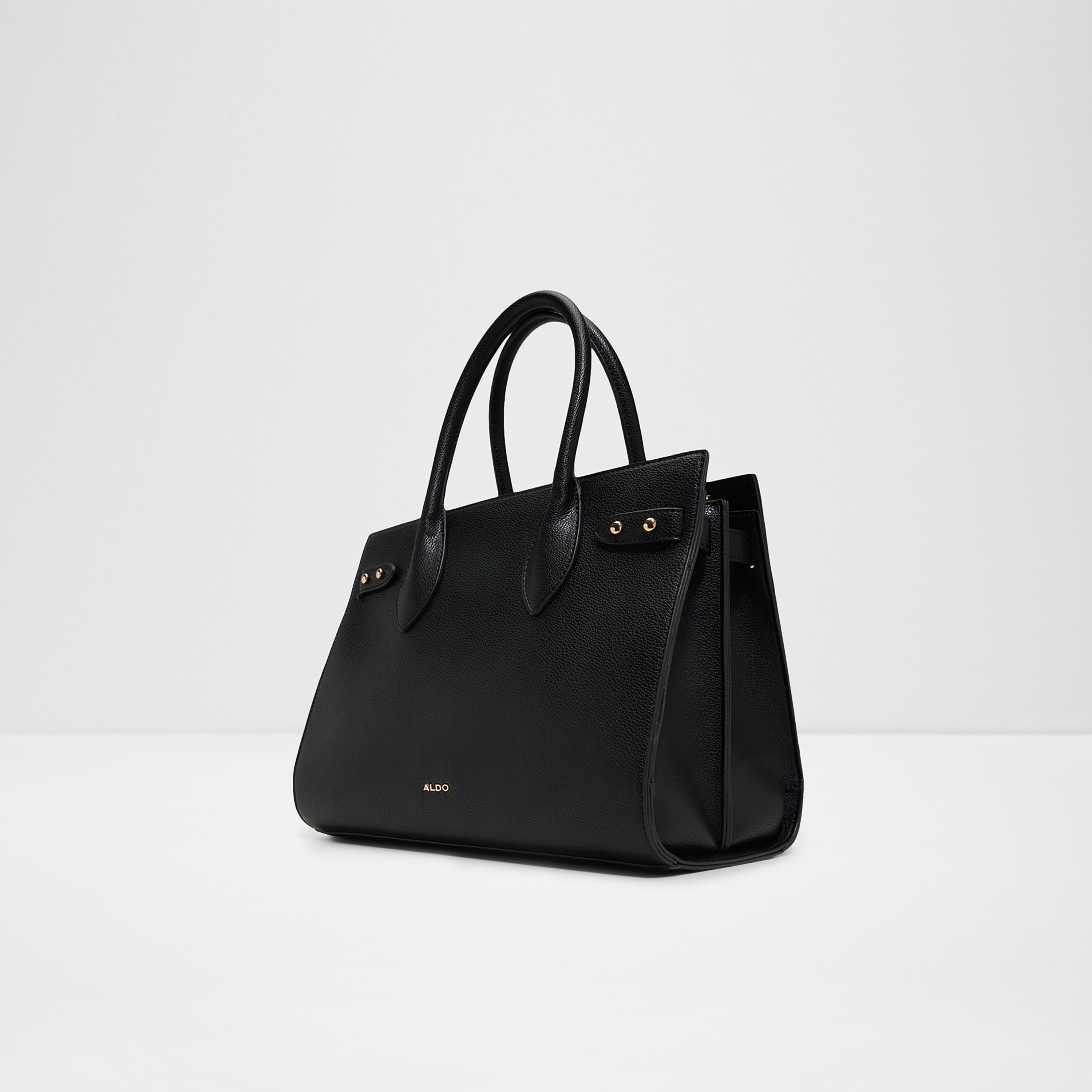 Aldo Jackie Plain Double Handle Satchel Bag with Zip Closure & Adjustable Strap-women-bagsandwallets-handbags-image-2