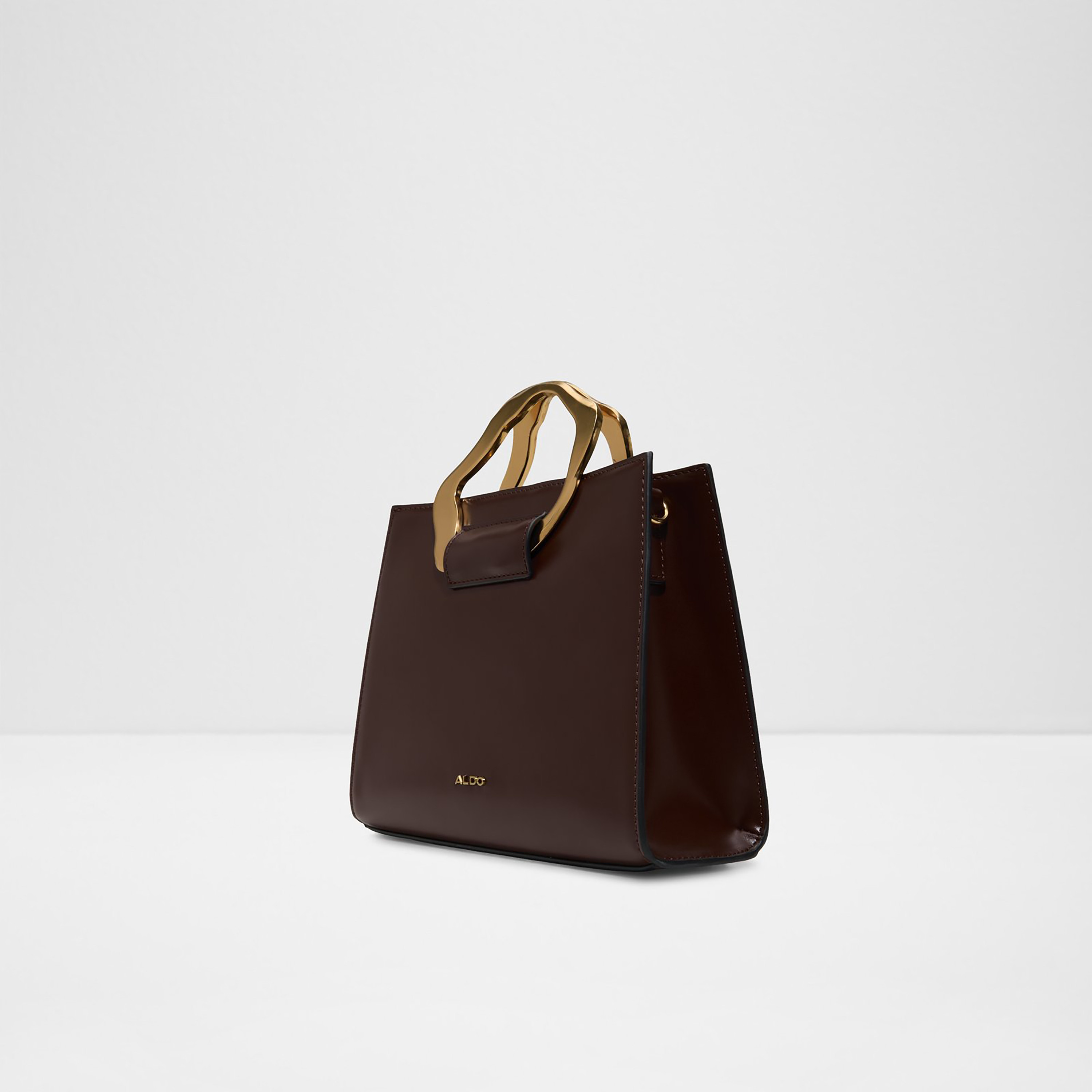 Aldo Azerallux Plain Double Handle Handheld Bag with Zip Closure & Adjustable Strap-women-bagsandwallets-handbags-image-2