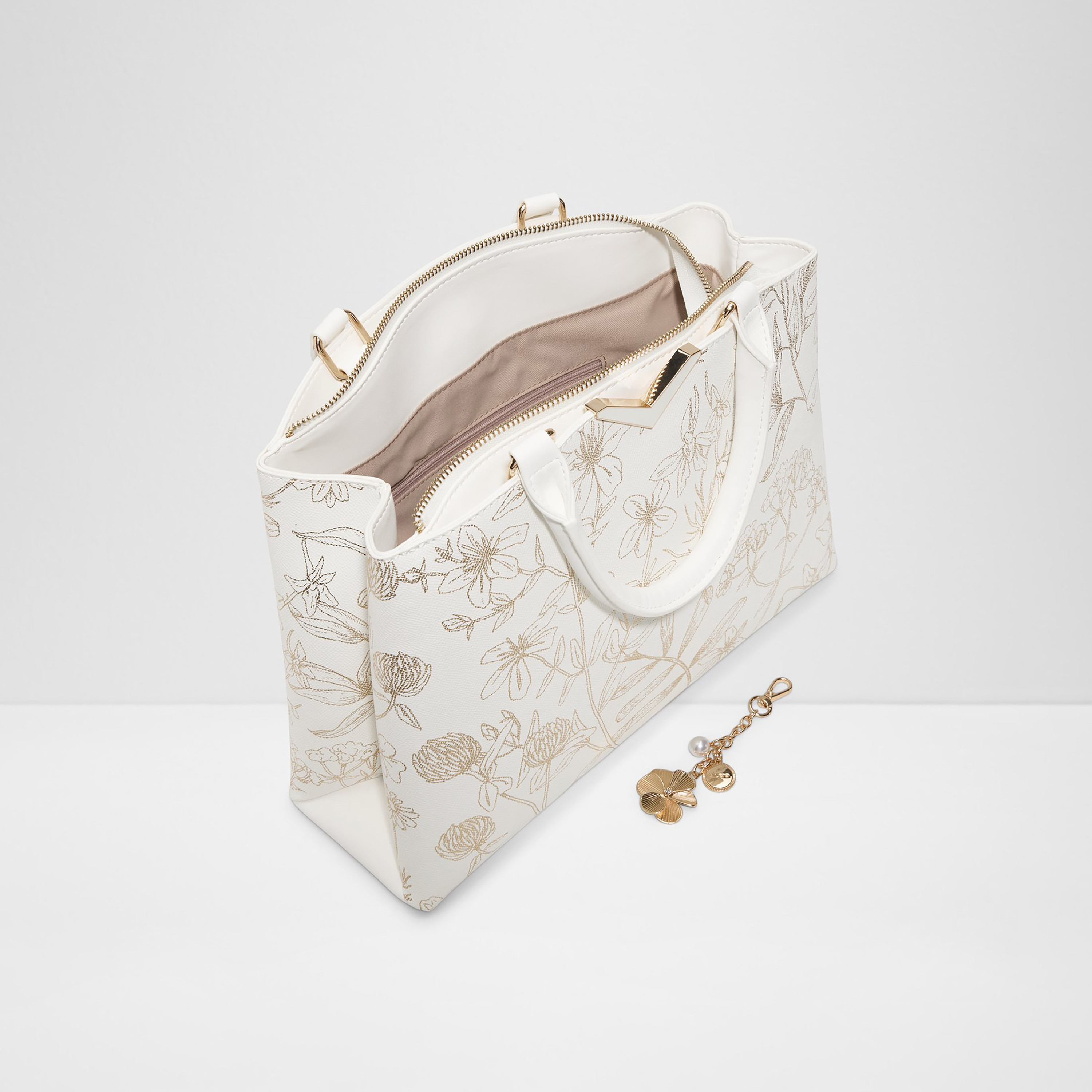 Aldo Angelflora Printed Double Handle Satchel Bag with Zip Closure & Adjustable Strap-women-bagsandwallets-handbags-image-3