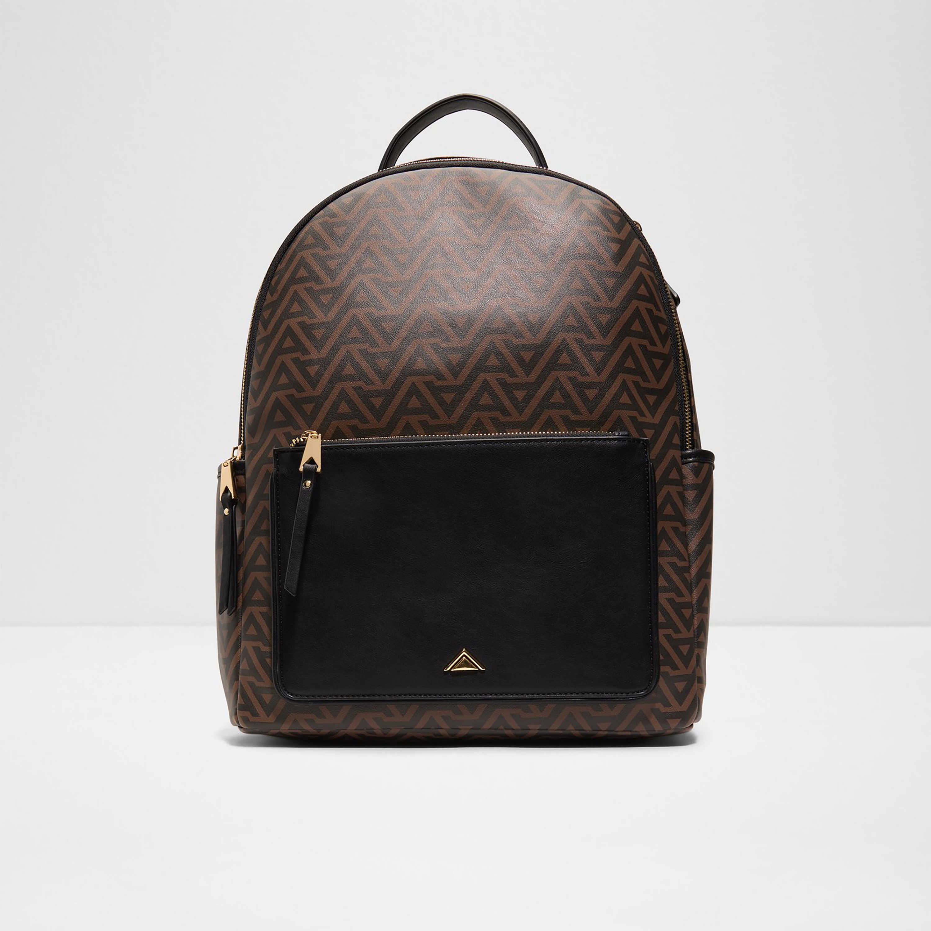 Aldo Lannon Monogram Top Handle Backpack with Zip Closure and Adjustable Strap-women-bagsandwallets-backpacks-image-1