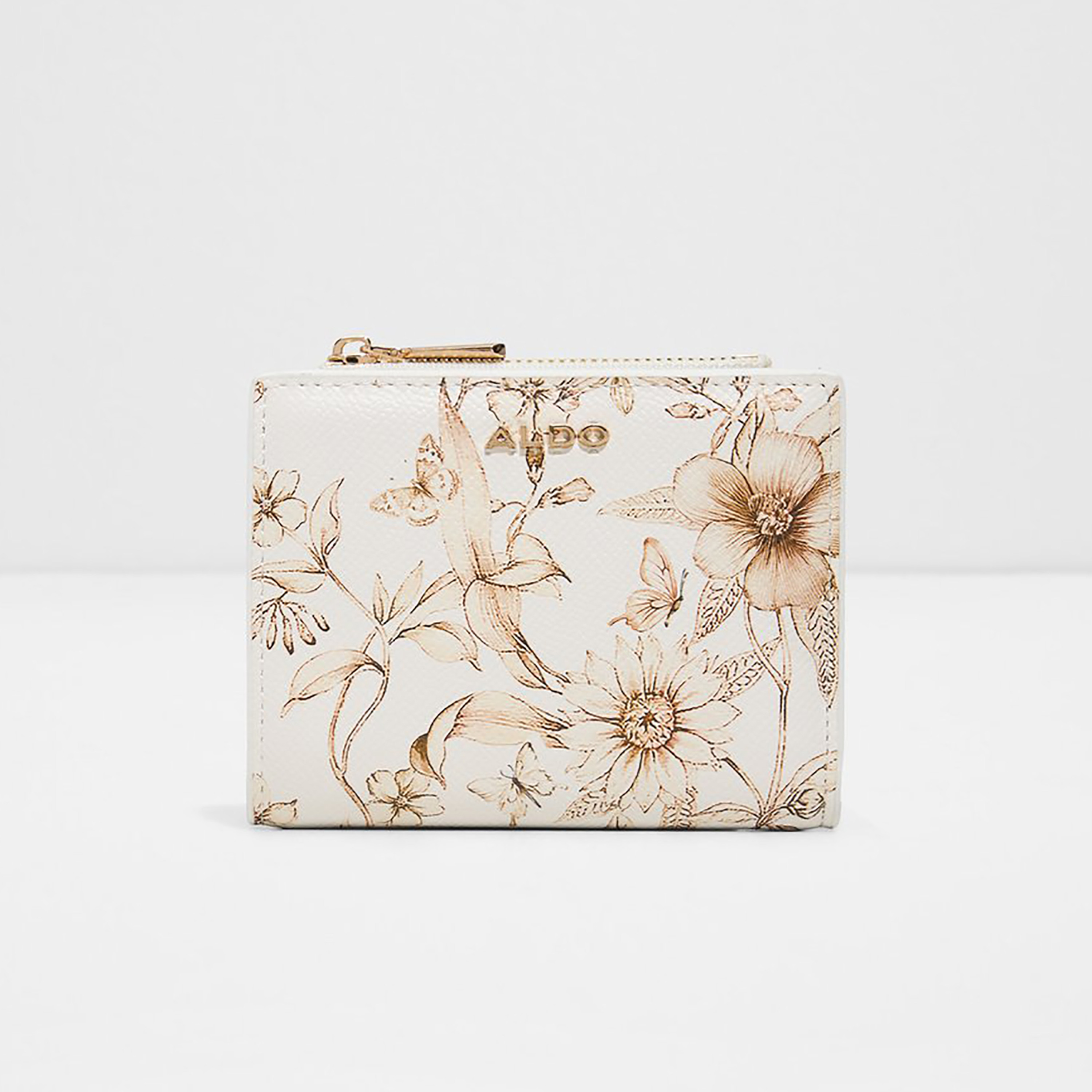 Aldo Vervene Floral Printed Wallet with Magnetic Closure-women-bagsandwallets-wallets-image-1