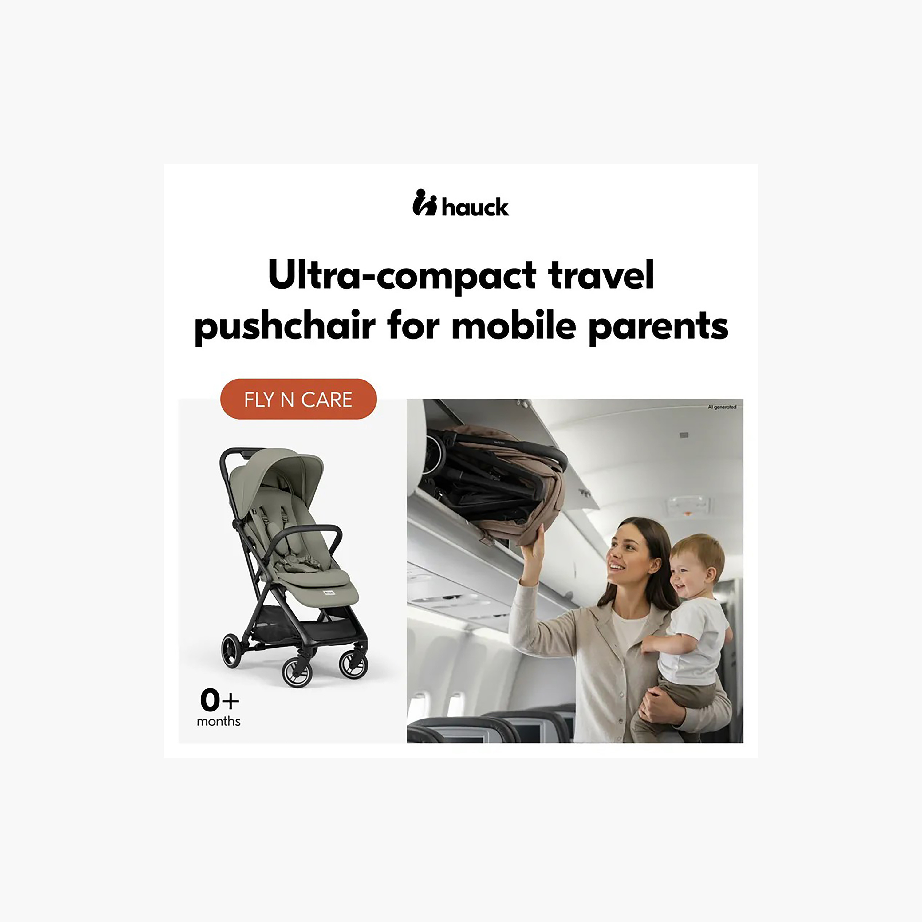 عربة أطفال مع مظلة وسلة تخزين فلاي إن كير من هوك-baby-gear-strollersandprams-strollers-image-2
