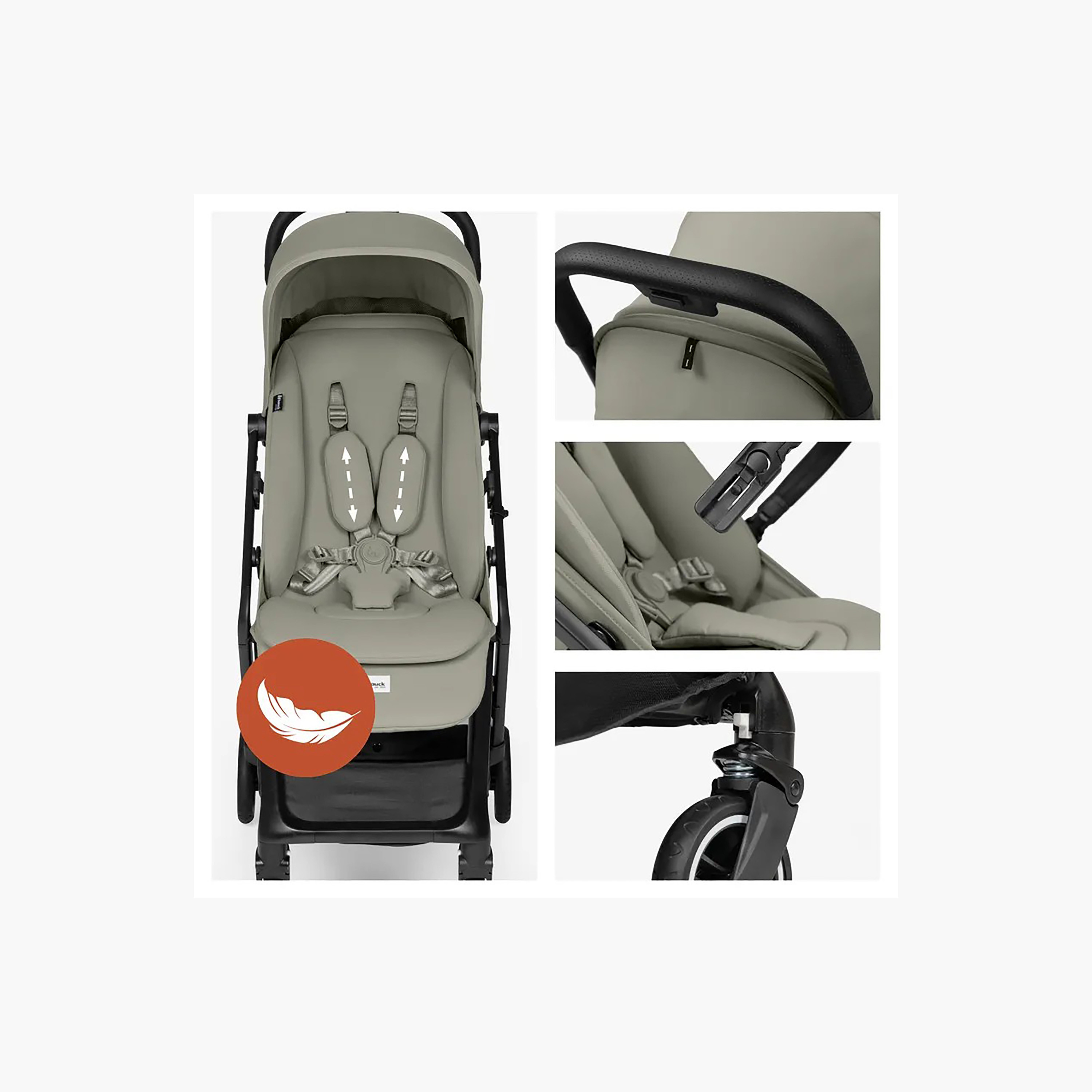 عربة أطفال مع مظلة وسلة تخزين فلاي إن كير من هوك-baby-gear-strollersandprams-strollers-image-5