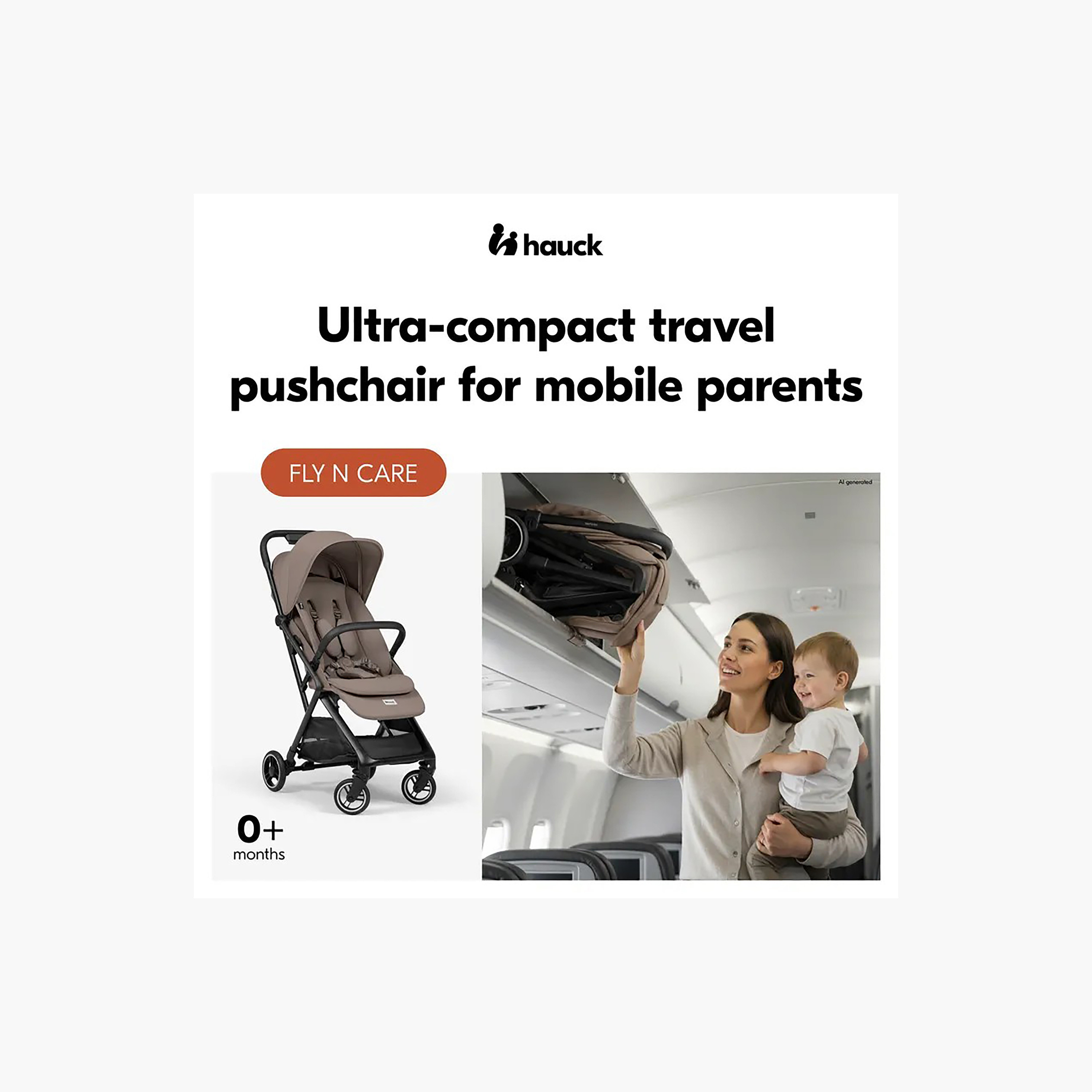 عربة أطفال مع مظلة وسلة تخزين فلاي إن كير من هوك-baby-gear-strollersandprams-strollers-image-2