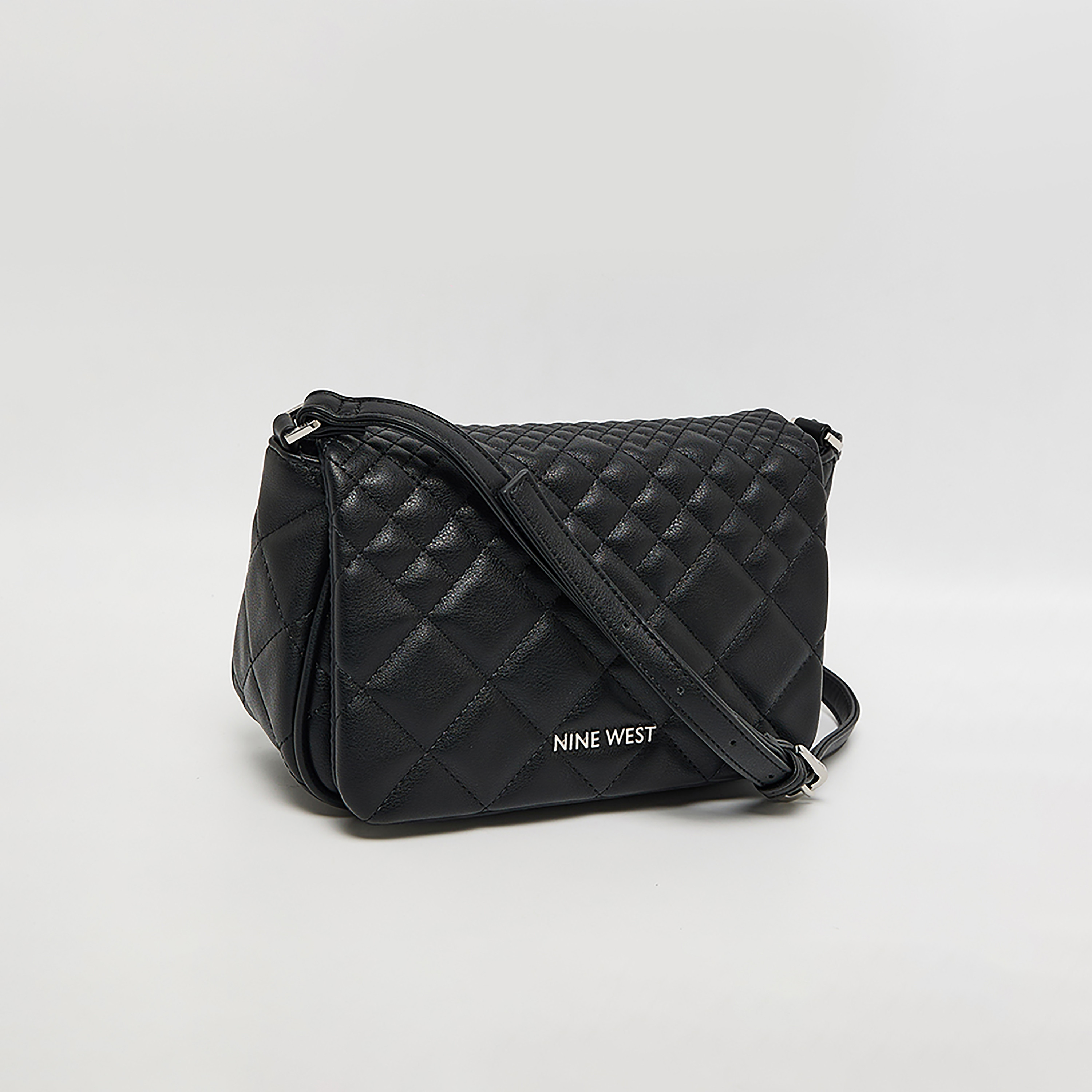 Nine West Quilted Crossbody Bag with Flap and Adjustable Shoulder Strap-women-bagsandwallets-handbags-image-6