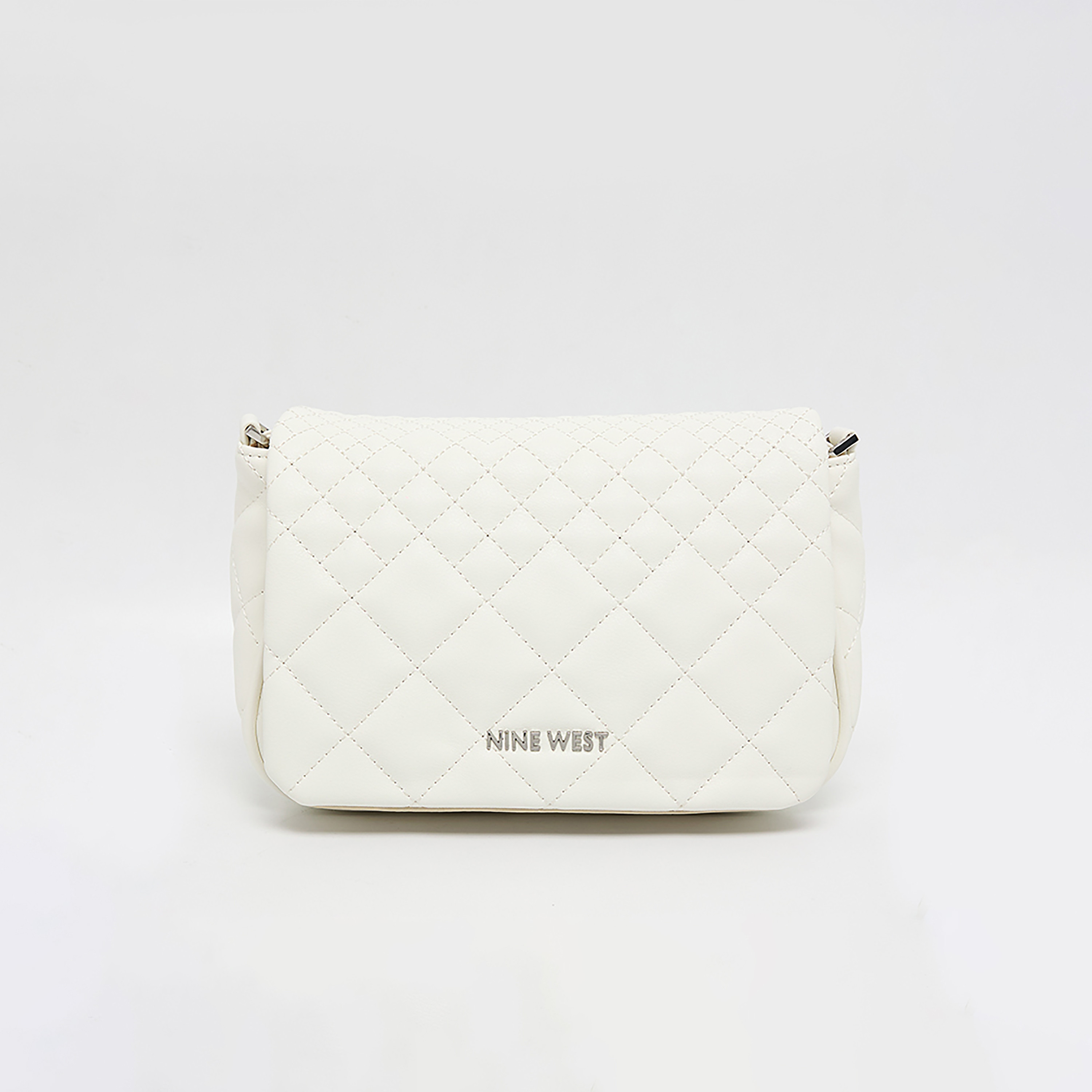 Nine West Quilted Crossbody Bag with Flap and Adjustable Shoulder Strap-women-bagsandwallets-handbags-image-1