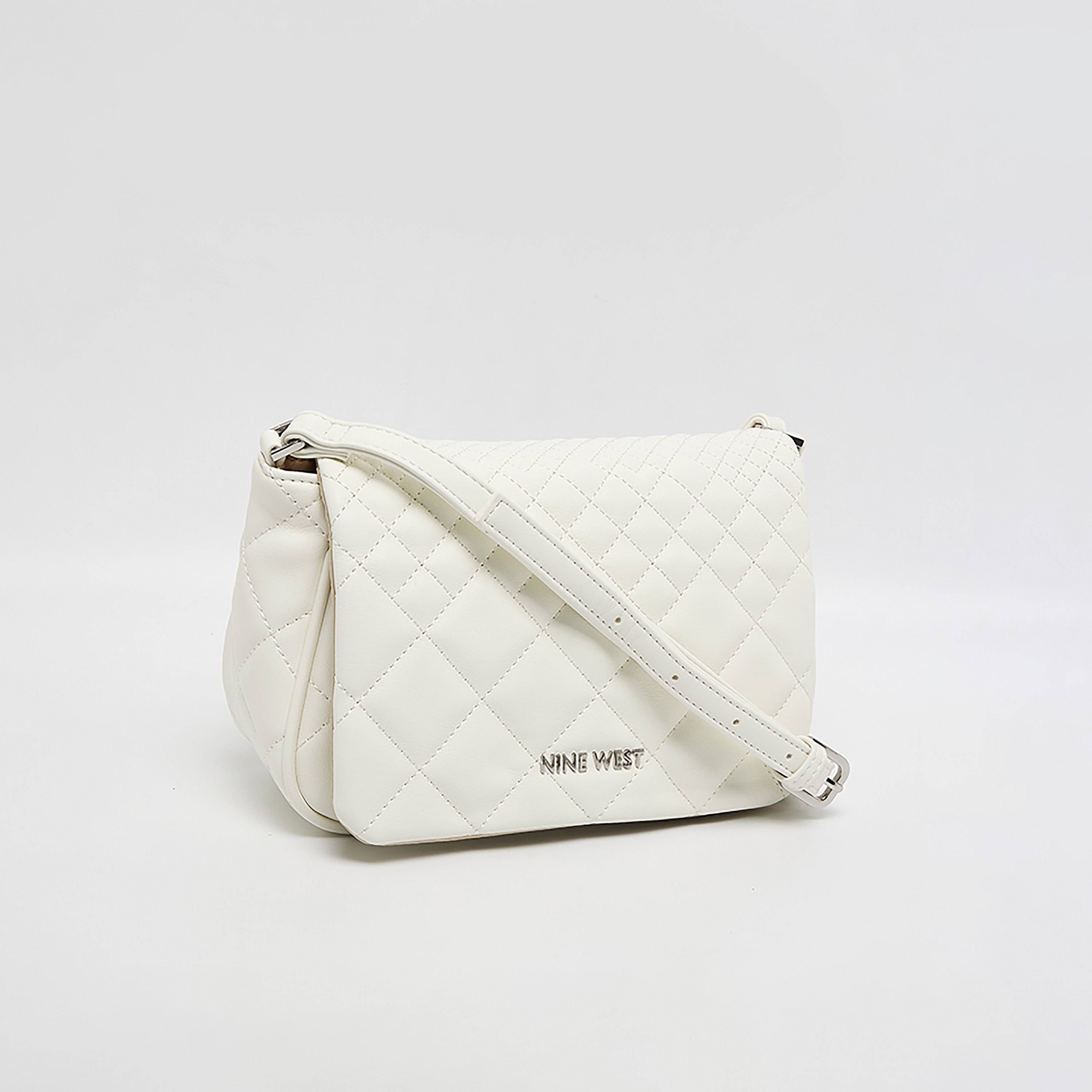 Nine West Quilted Crossbody Bag with Flap and Adjustable Shoulder Strap-women-bagsandwallets-handbags-image-2