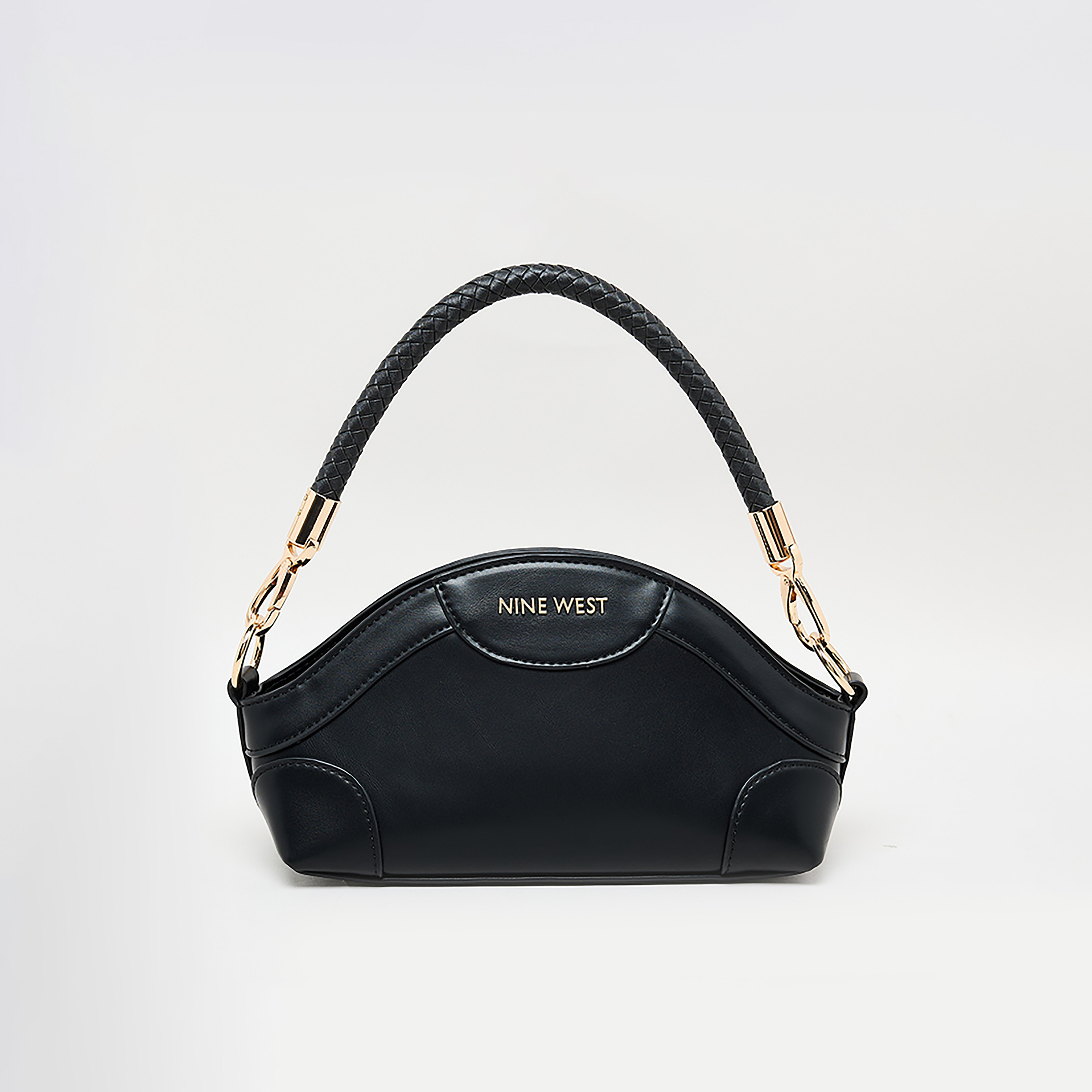 Nine West Plain Single Handle Shoulder Bag with Zipper Closure and Detachable Strap-women-bagsandwallets-backpacks-image-1