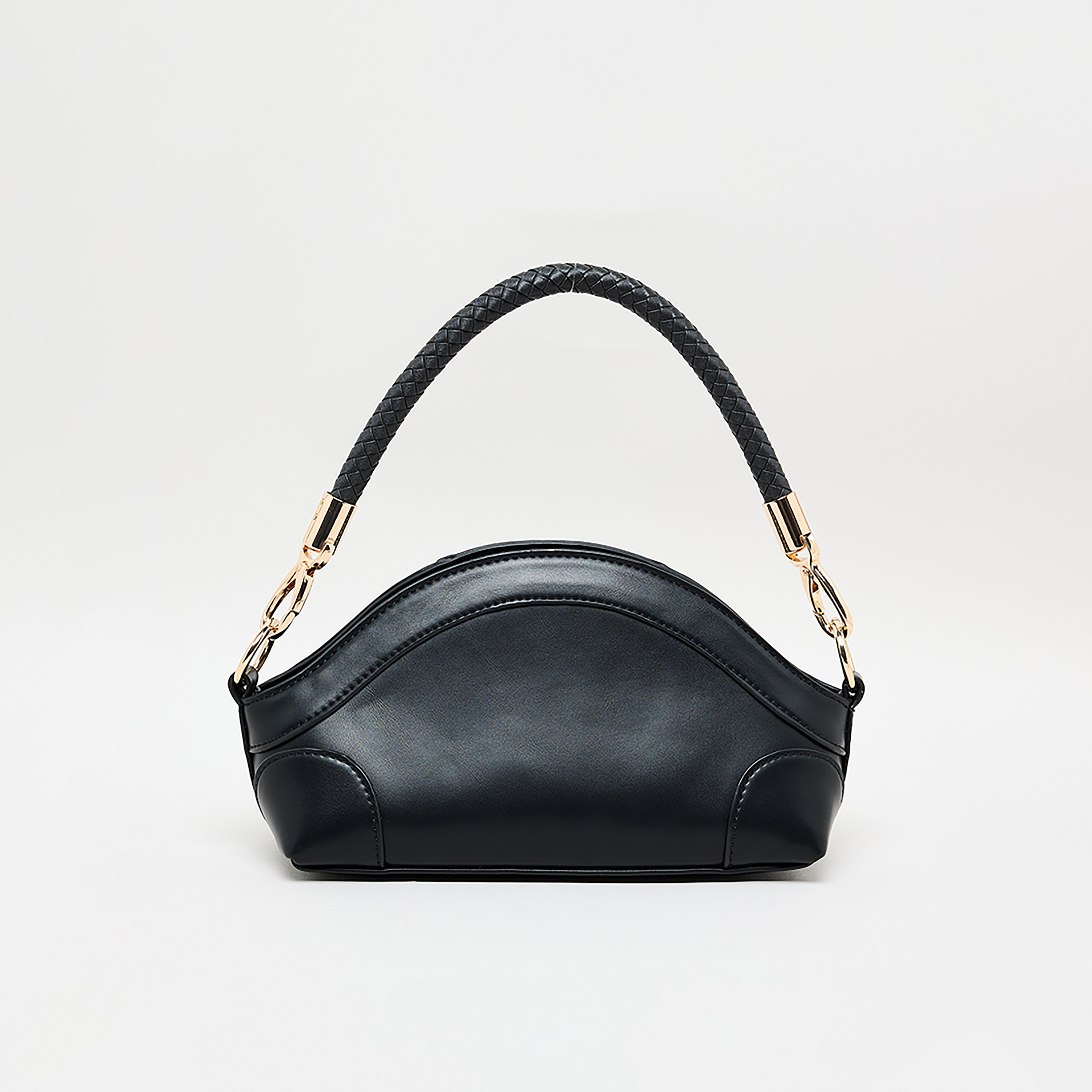Nine West Plain Single Handle Shoulder Bag with Zipper Closure and Detachable Strap-women-bagsandwallets-backpacks-image-3