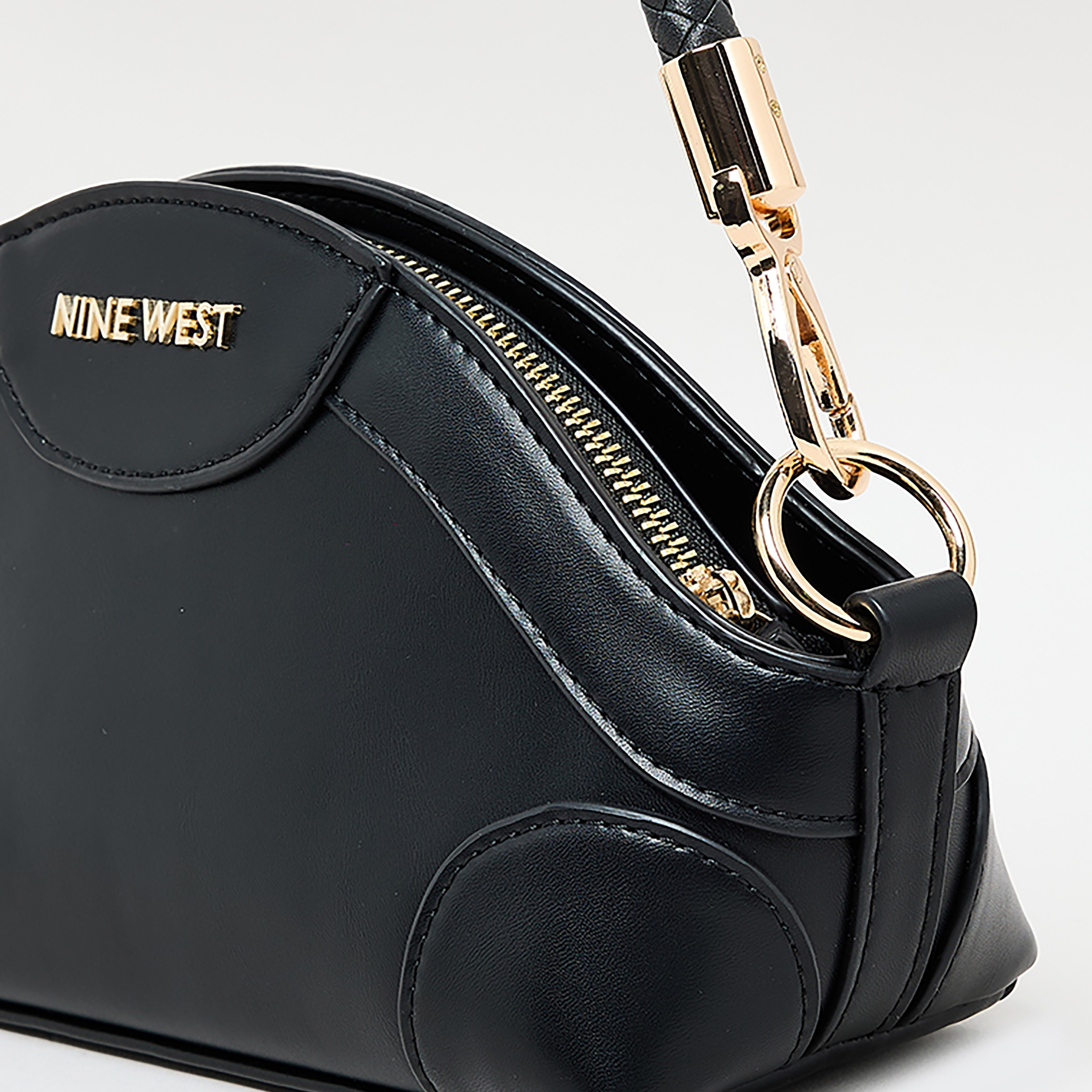 Nine West Plain Single Handle Shoulder Bag with Zipper Closure and Detachable Strap-women-bagsandwallets-backpacks-image-4