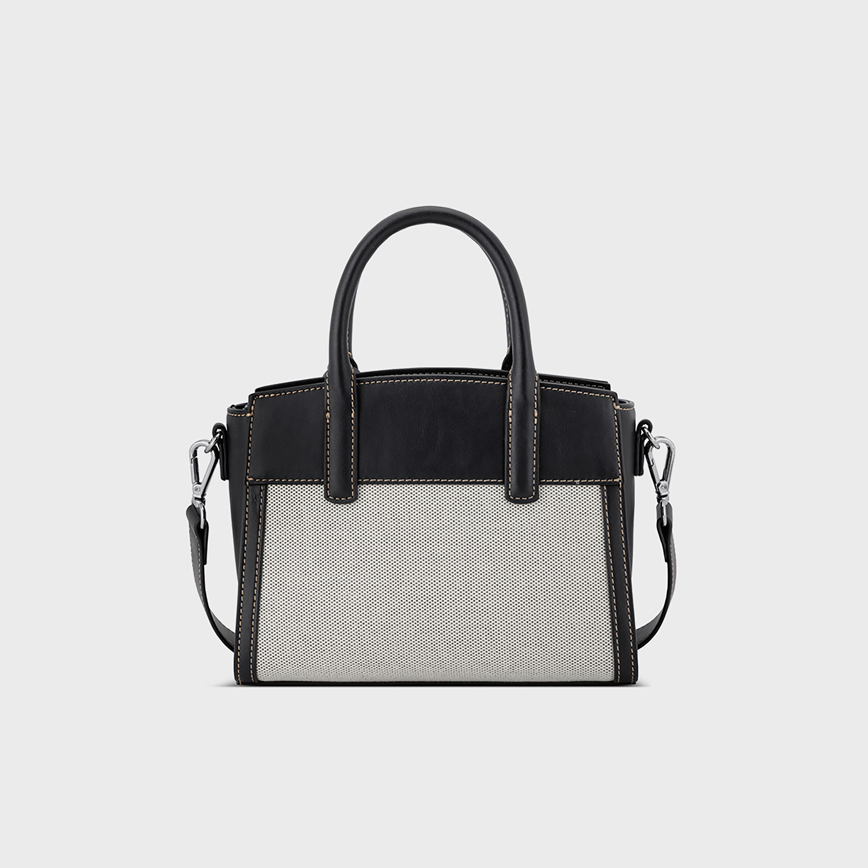 حقيبة ناين ويست ليدجر ذات اللونين المتداخلين ومقبضين مزدوجين مع سحاب للإغلاق-women-bagsandwallets-handbags-image-4