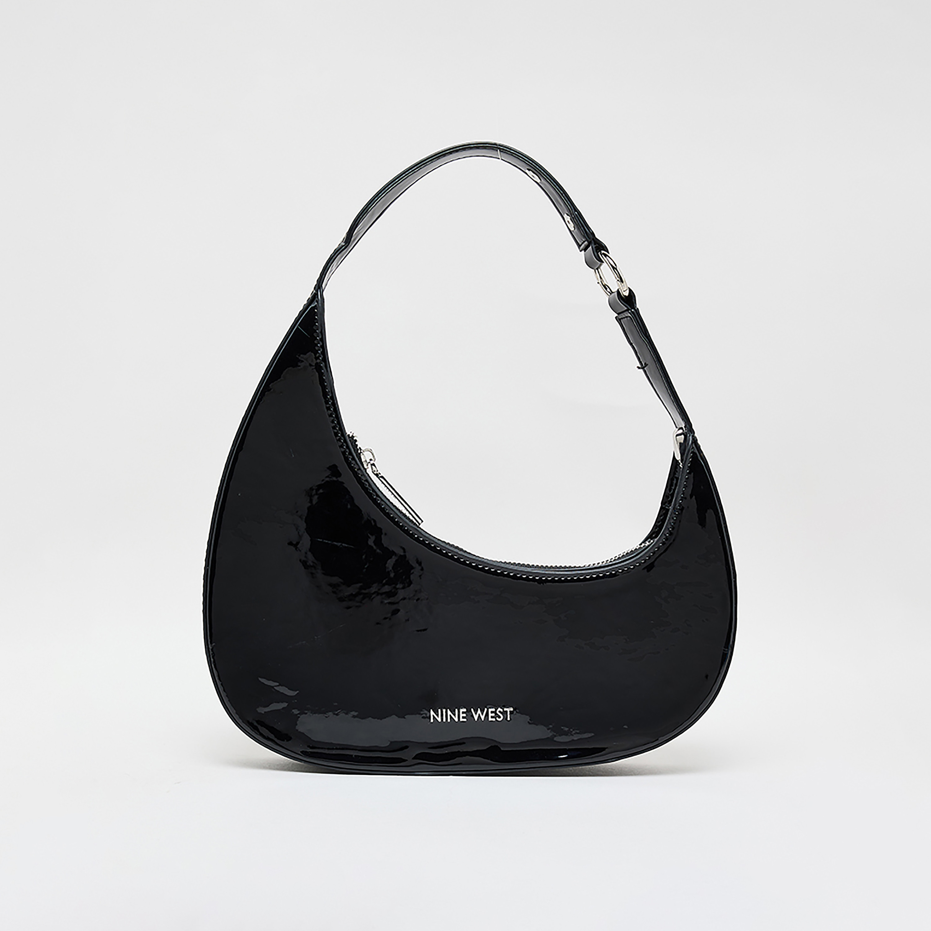 Nine West Plain Single Handle Shoulder Bag with Zipper Closure and Adjustable Strap-women-bagsandwallets-backpacks-image-1