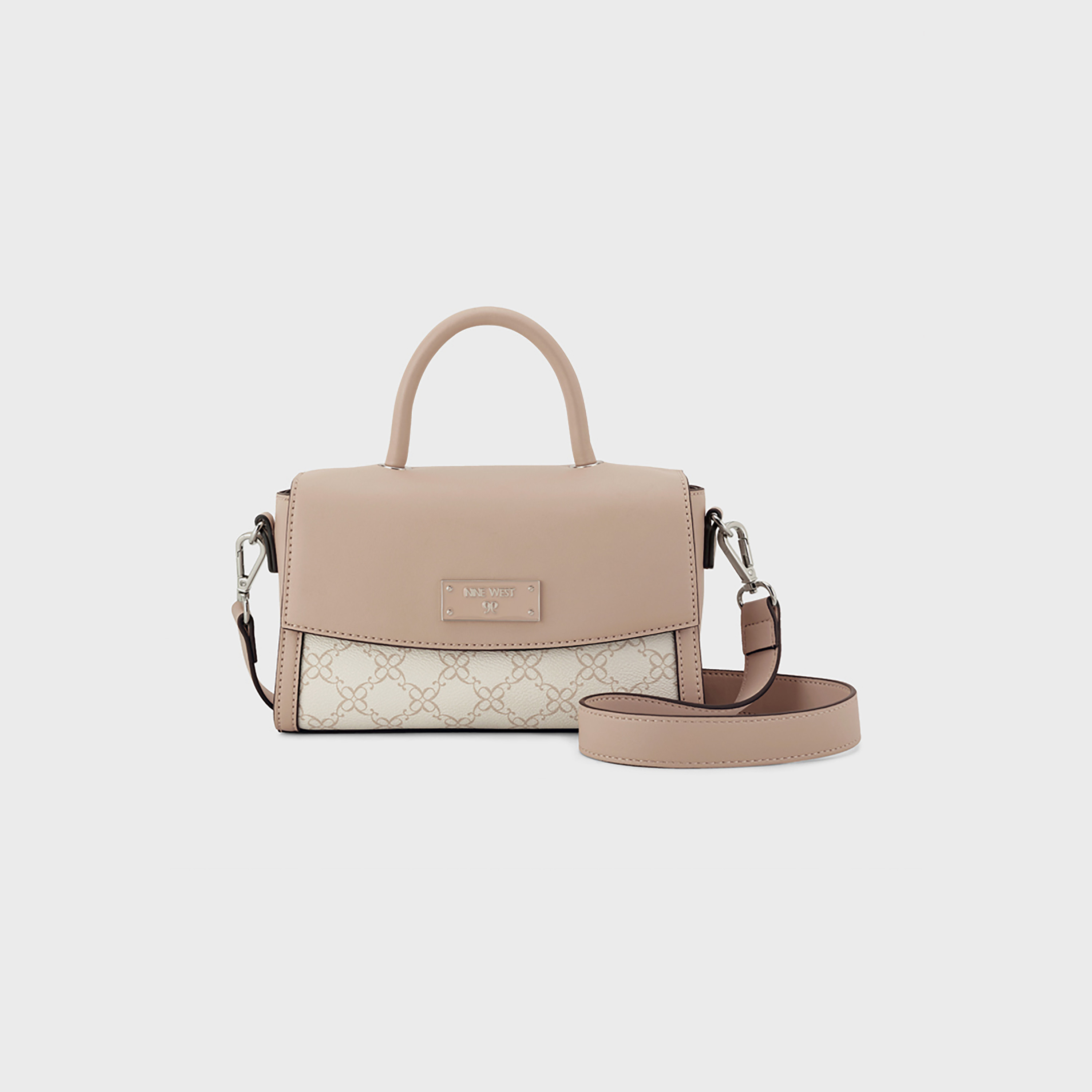 حقيبة ناين ويست ليدجر مونوجرام ذات مقبض واحد وإغلاق مغناطيسي-women-bagsandwallets-handbags-image-1