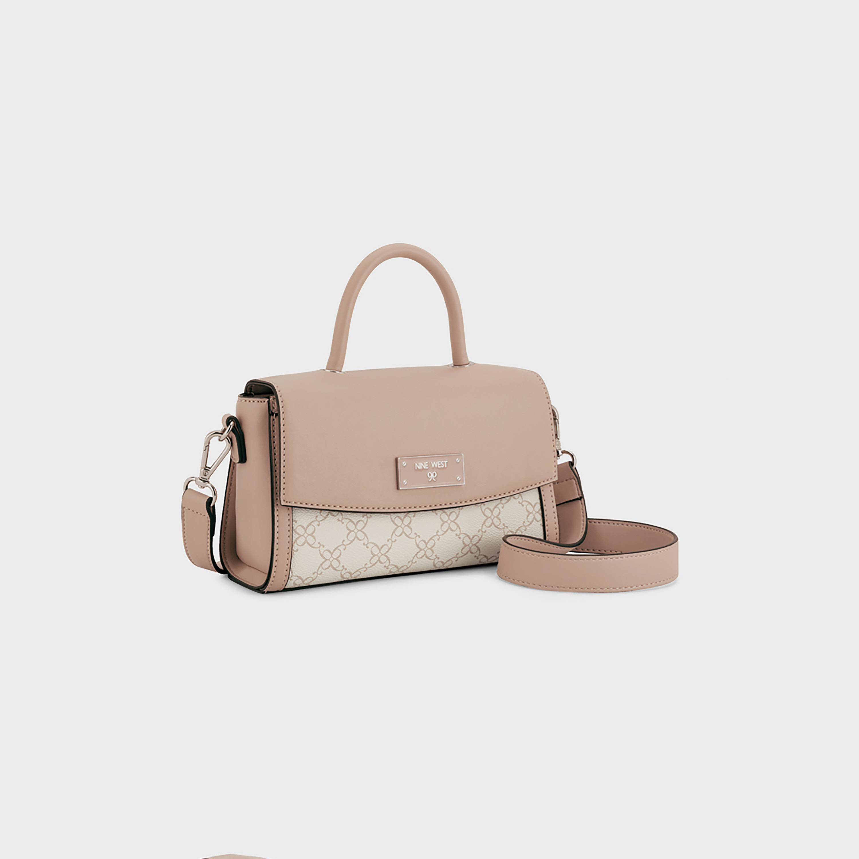 حقيبة ناين ويست ليدجر مونوجرام ذات مقبض واحد وإغلاق مغناطيسي-women-bagsandwallets-handbags-image-2