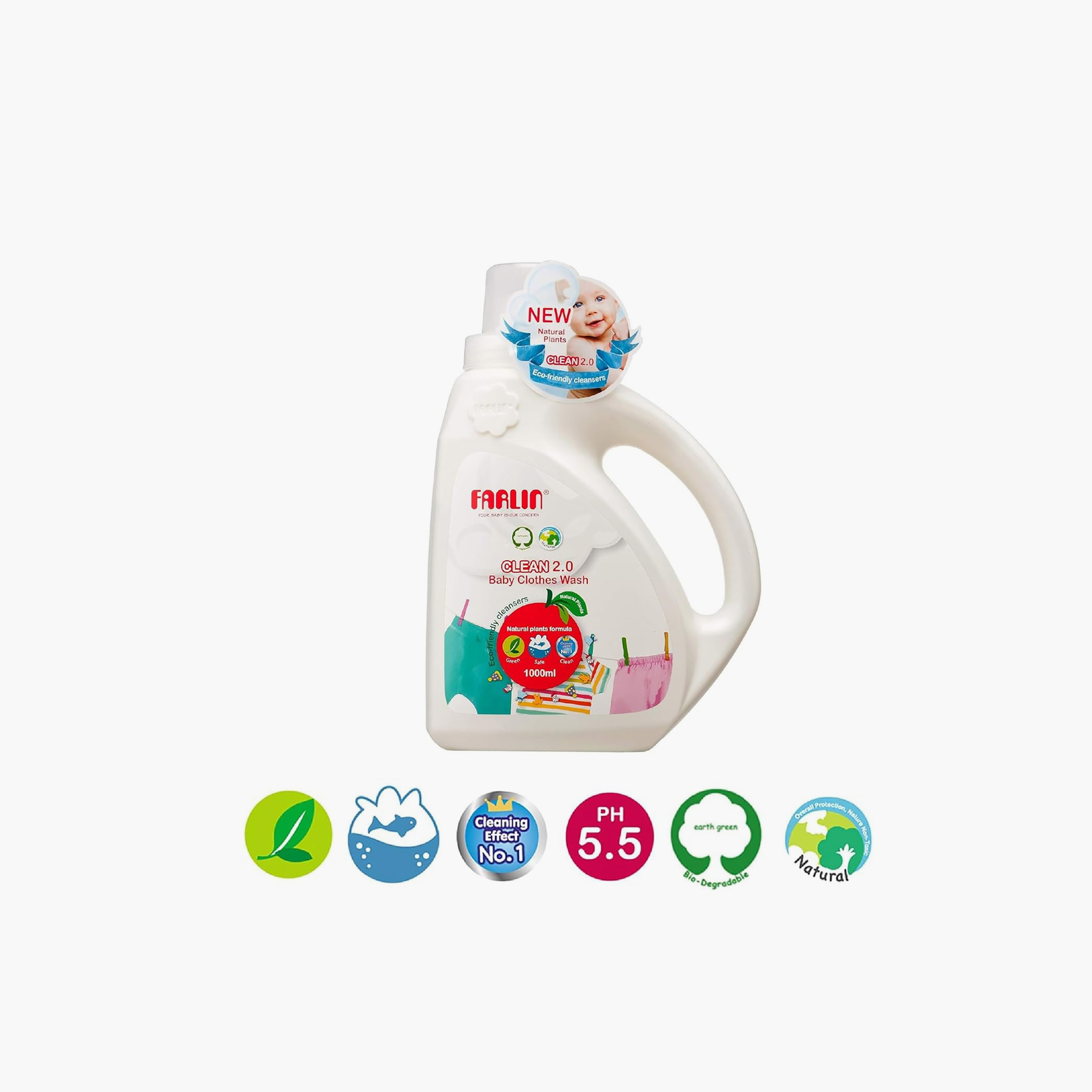 سائل تنظيف بتركيبة نباتية طبيعية من فارلين - 1 لتر-baby-feeding-cleaningliquids-image-2