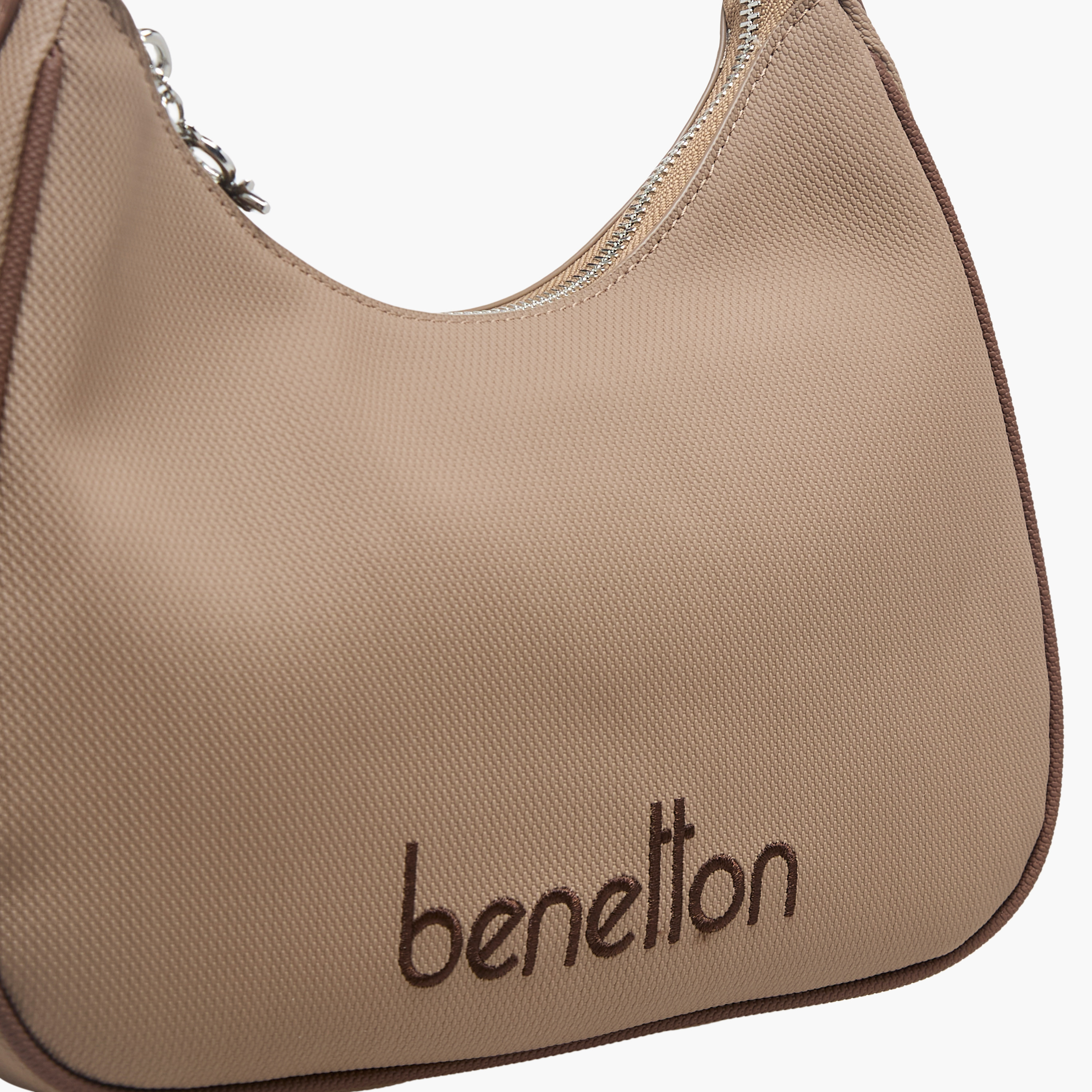 United Colors of Benetton Solid Shoulder Bag with Zip Closure-women-bagsandwallets-handbags-image-5