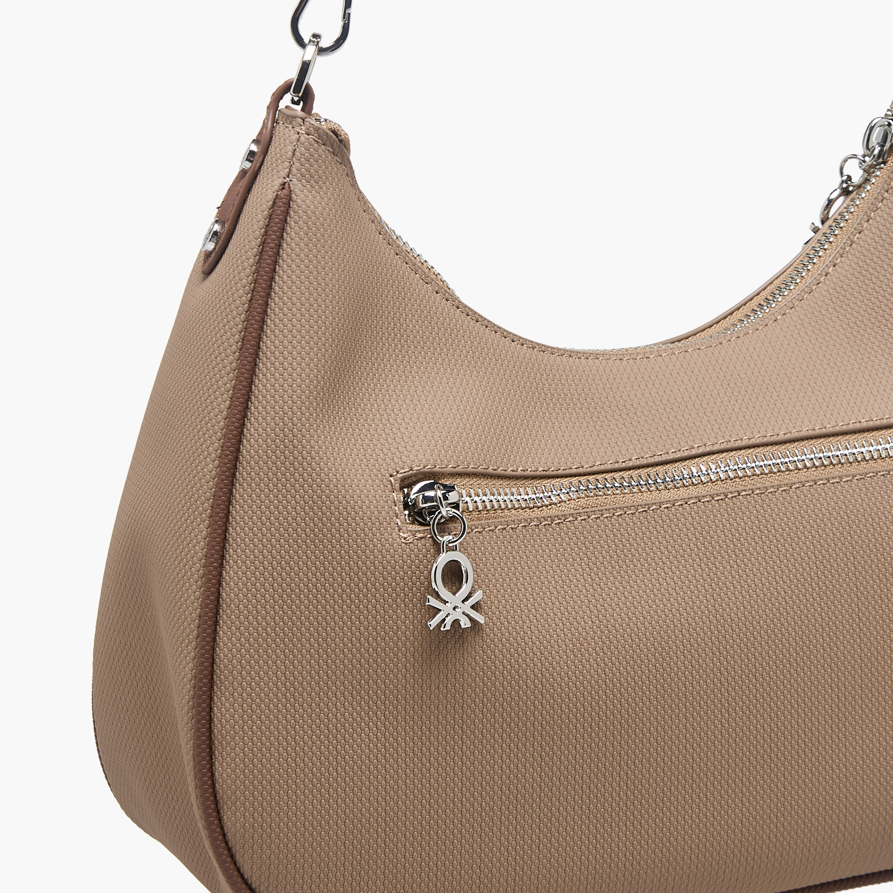 United Colors of Benetton Solid Shoulder Bag with Zip Closure-women-bagsandwallets-handbags-image-6