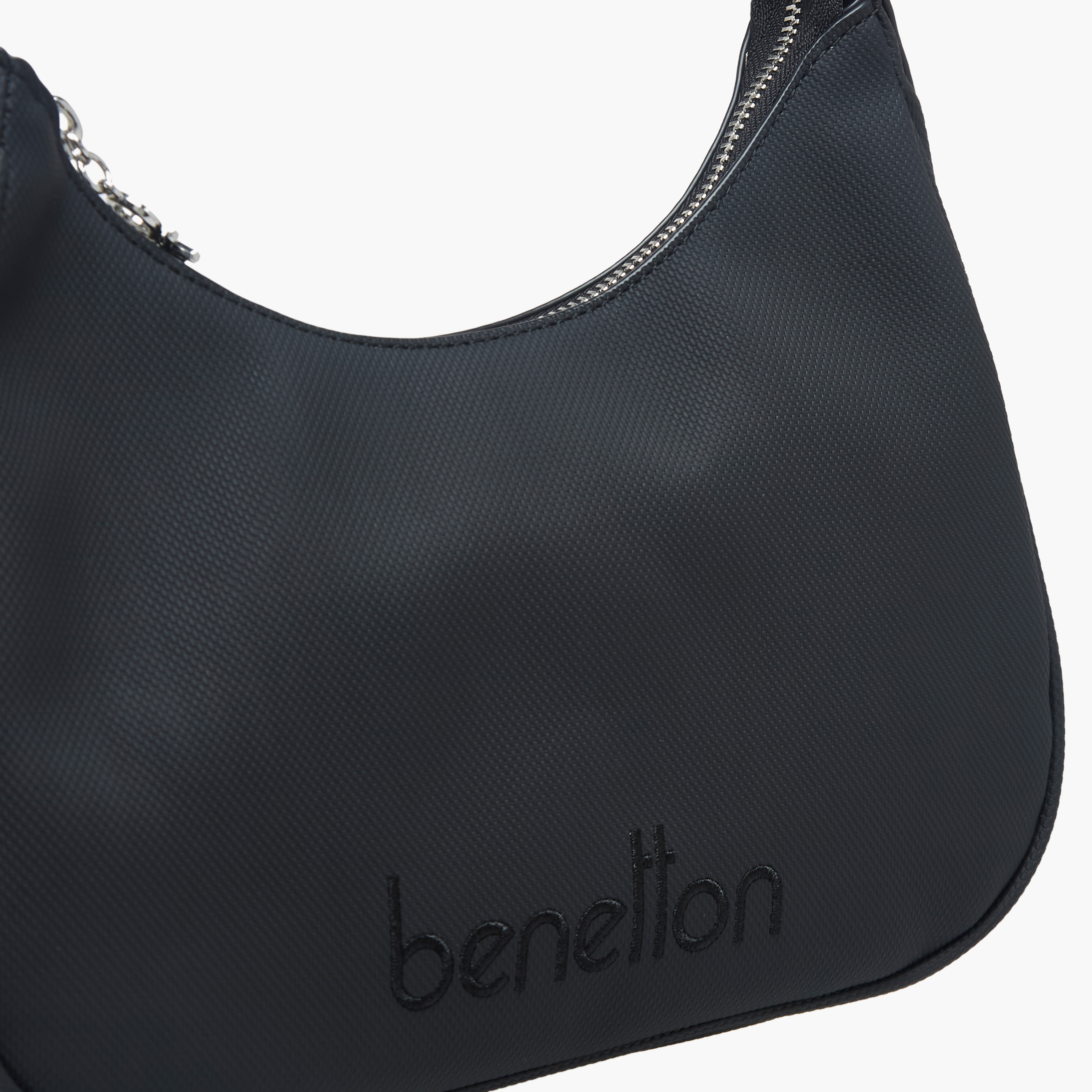 United Colors of Benetton Solid Shoulder Bag with Zip Closure-women-bagsandwallets-handbags-image-5