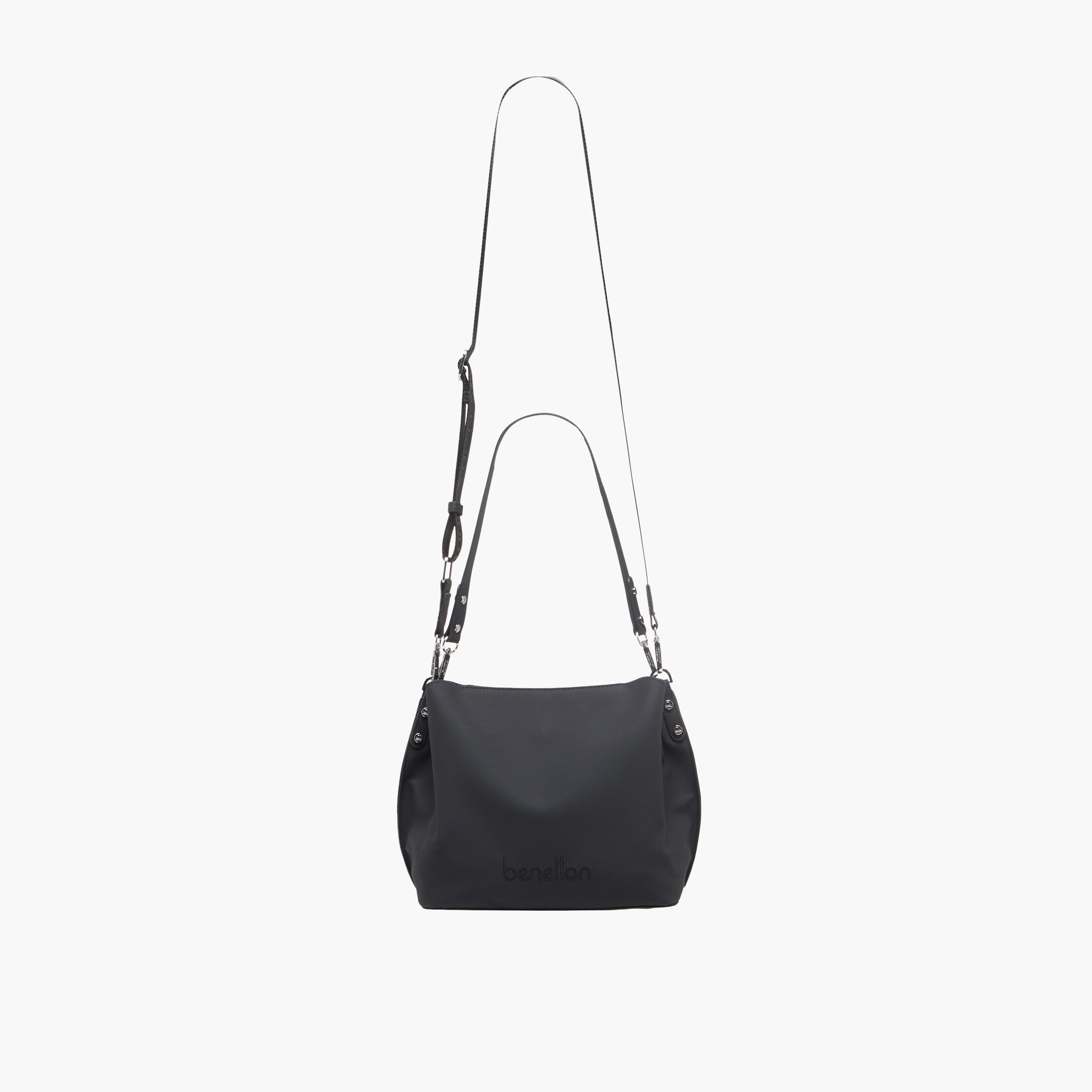 United Colors of Benetton Textured Crossbody Bag with Zip Closure-women-bagsandwallets-handbags-image-3