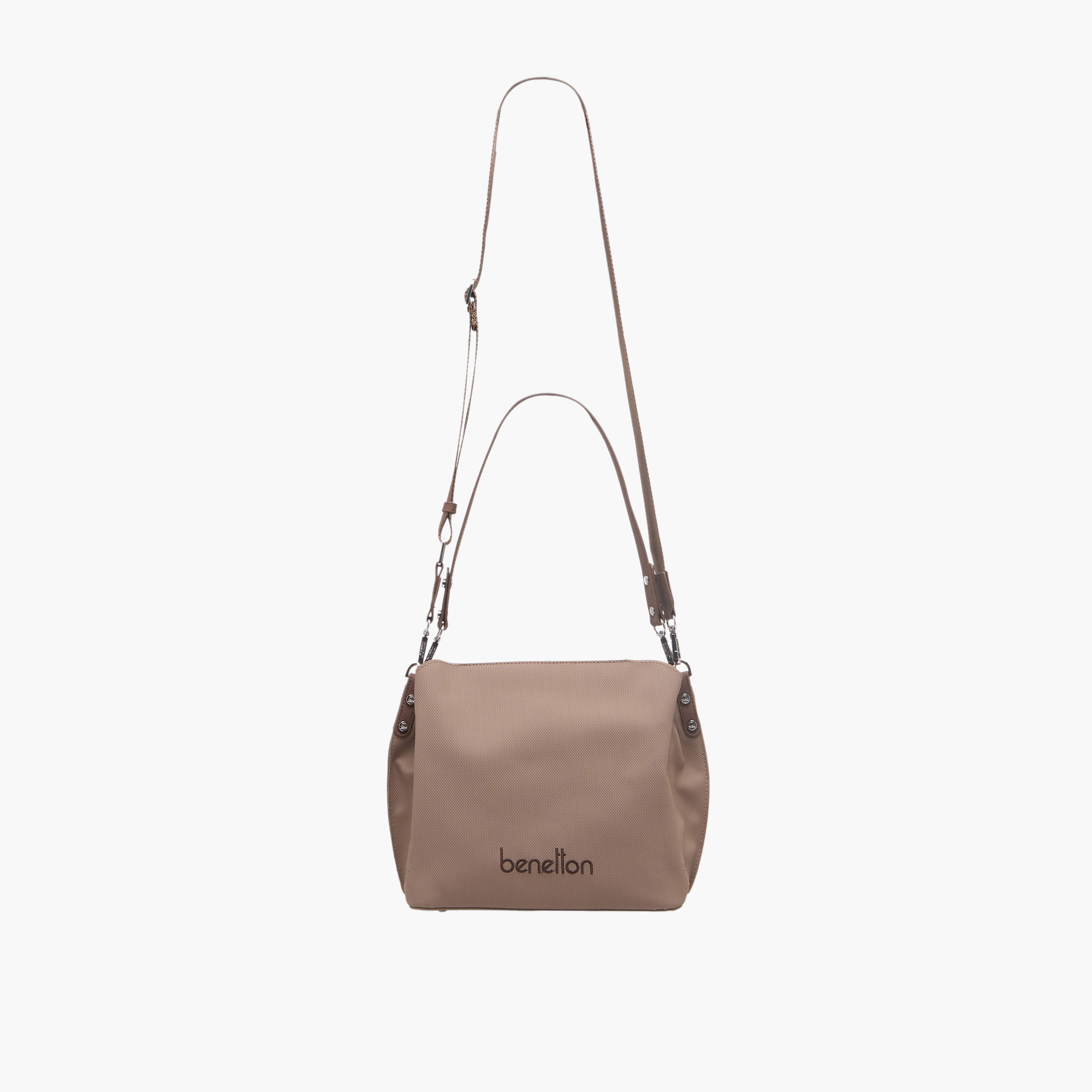 United Colors of Benetton Textured Crossbody Bag with Zip Closure-women-bagsandwallets-handbags-image-3