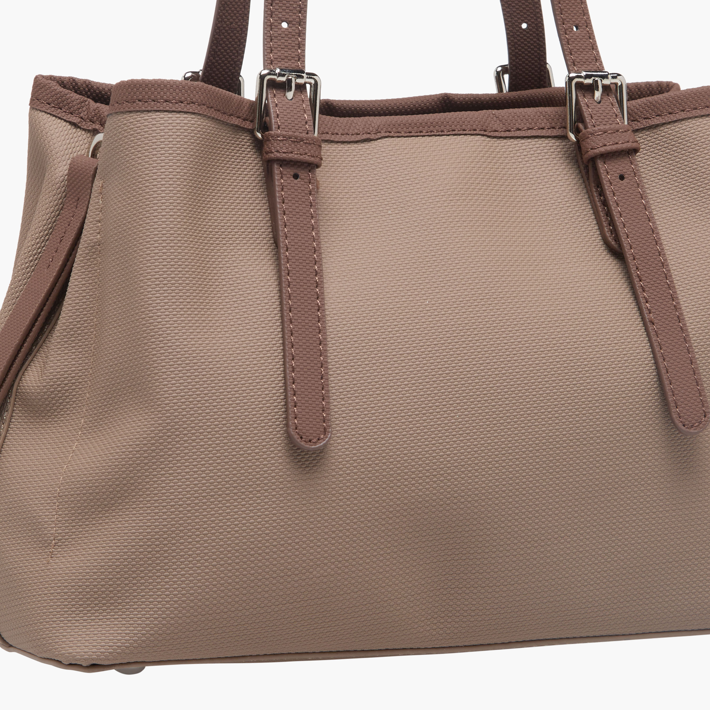 United Colors of Benetton Textured Tote Bag with Zip Closure-women-bagsandwallets-handbags-image-6