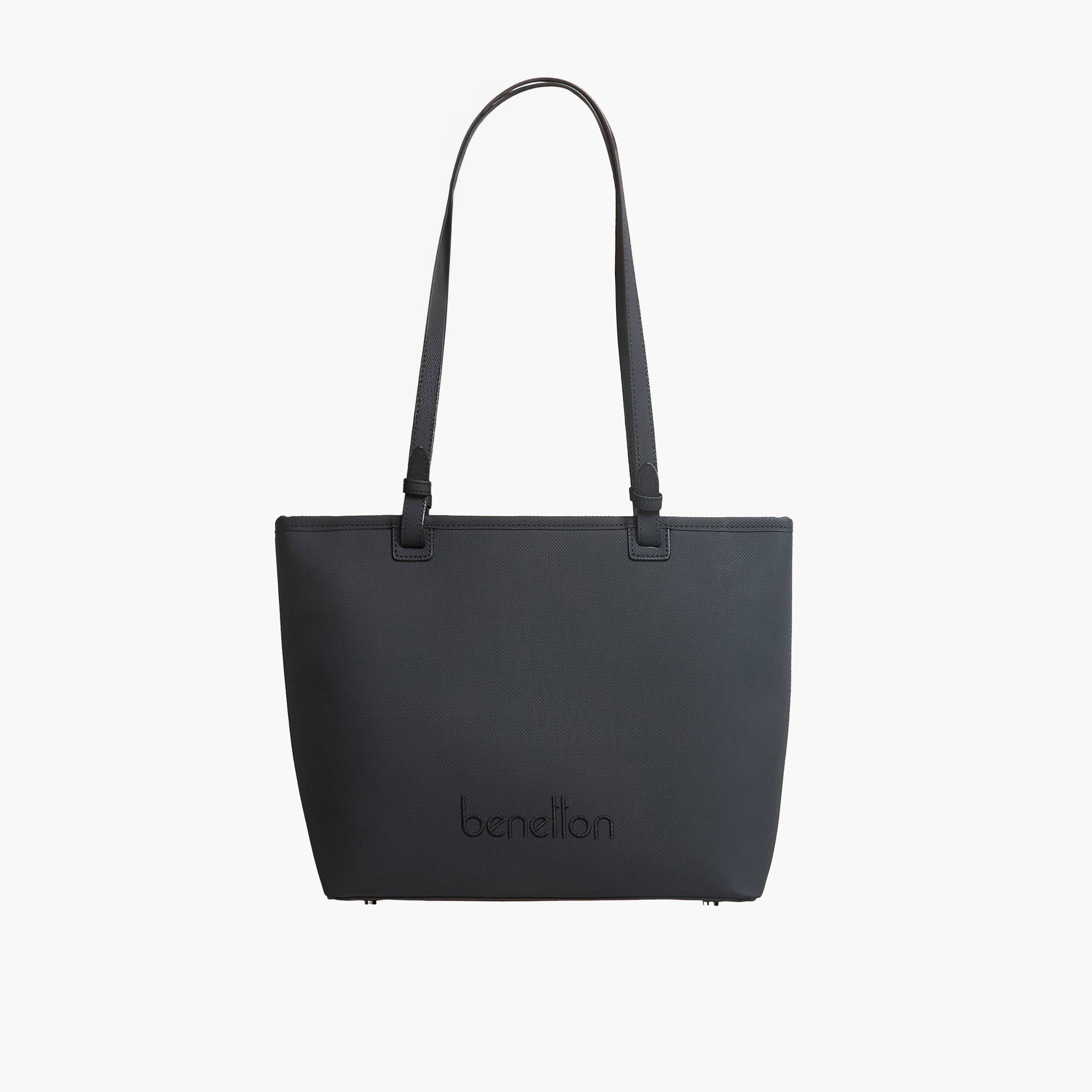 United Colors of Benetton Solid Tote Bag with Zip Closure-women-bagsandwallets-handbags-image-9