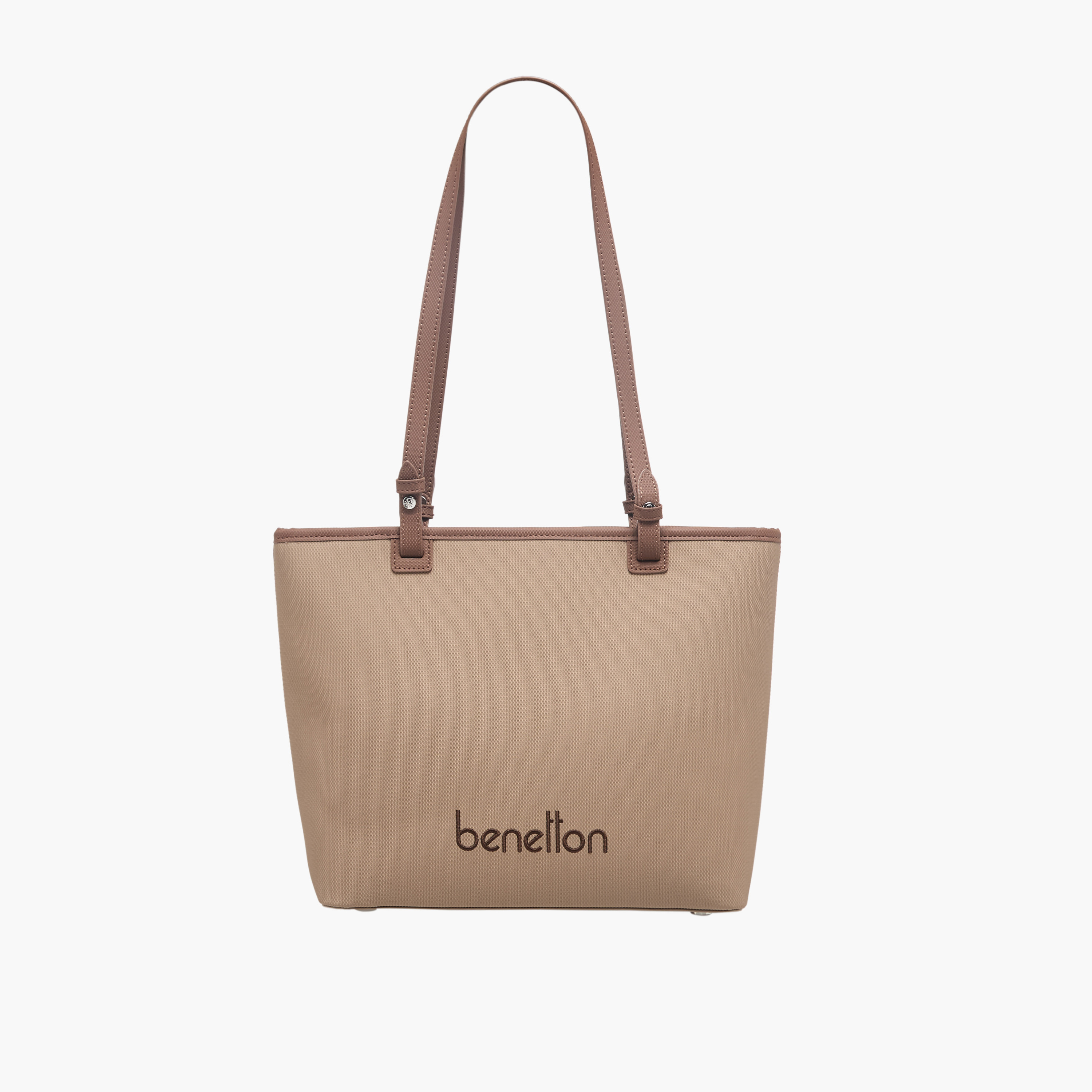 شنطة توتي سادة بسحاب إغلاق من يونايتد كلرز أوف بينيتون-women-bagsandwallets-handbags-image-1