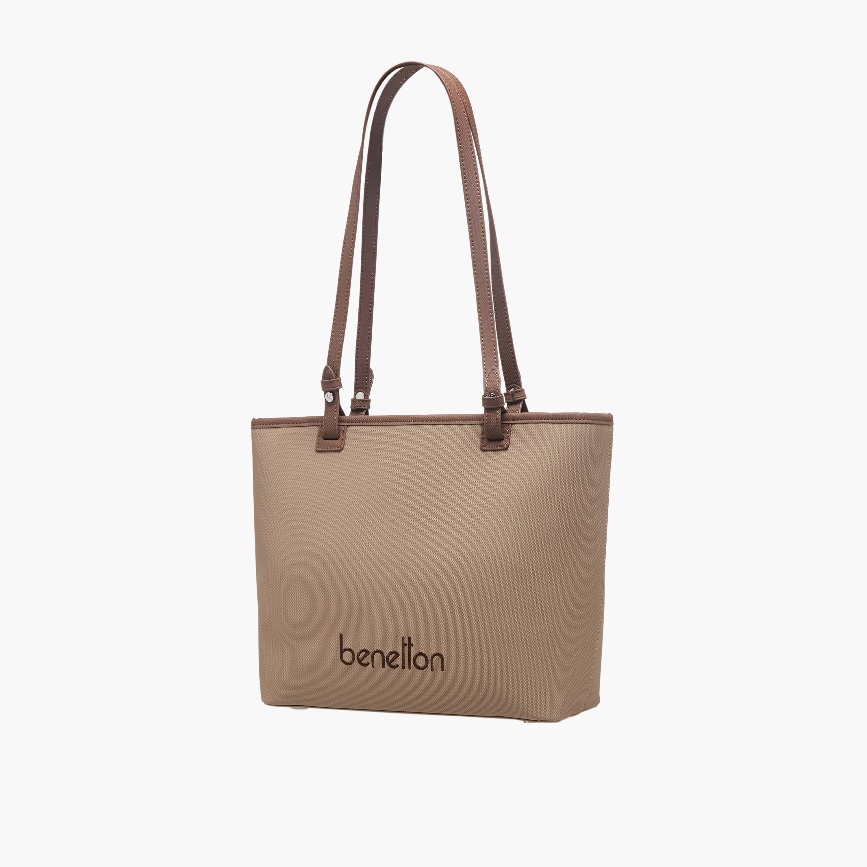 شنطة توتي سادة بسحاب إغلاق من يونايتد كلرز أوف بينيتون-women-bagsandwallets-handbags-image-3